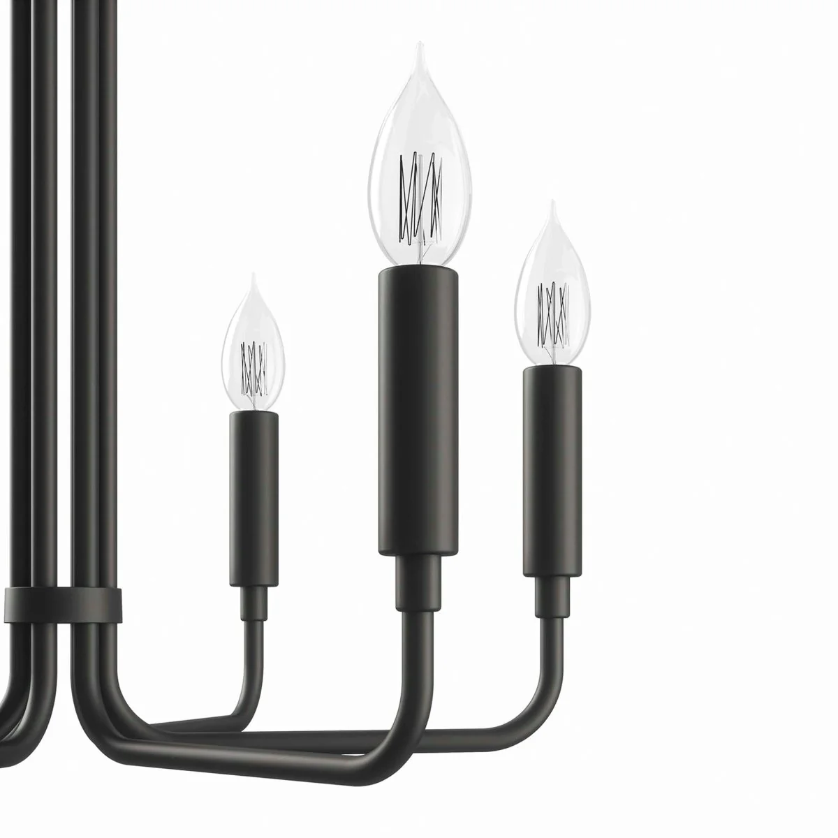 6-Light Modern Metal Chandelier – Contemporary Ceiling Fixture for Dining Room Living Room - Image 27