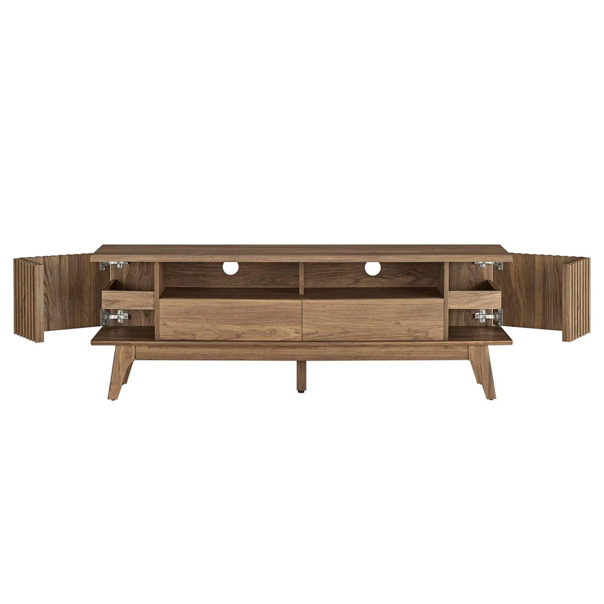 60 Inch Elegant Slatted TV Stand - Image 16