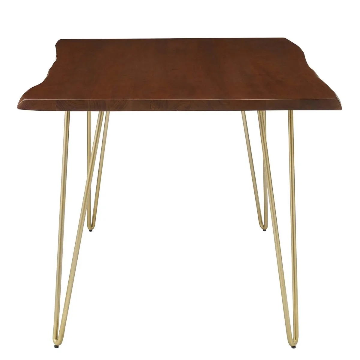 60 Inch Live Edge Solid Acacia Wood Dining Table - Image 11
