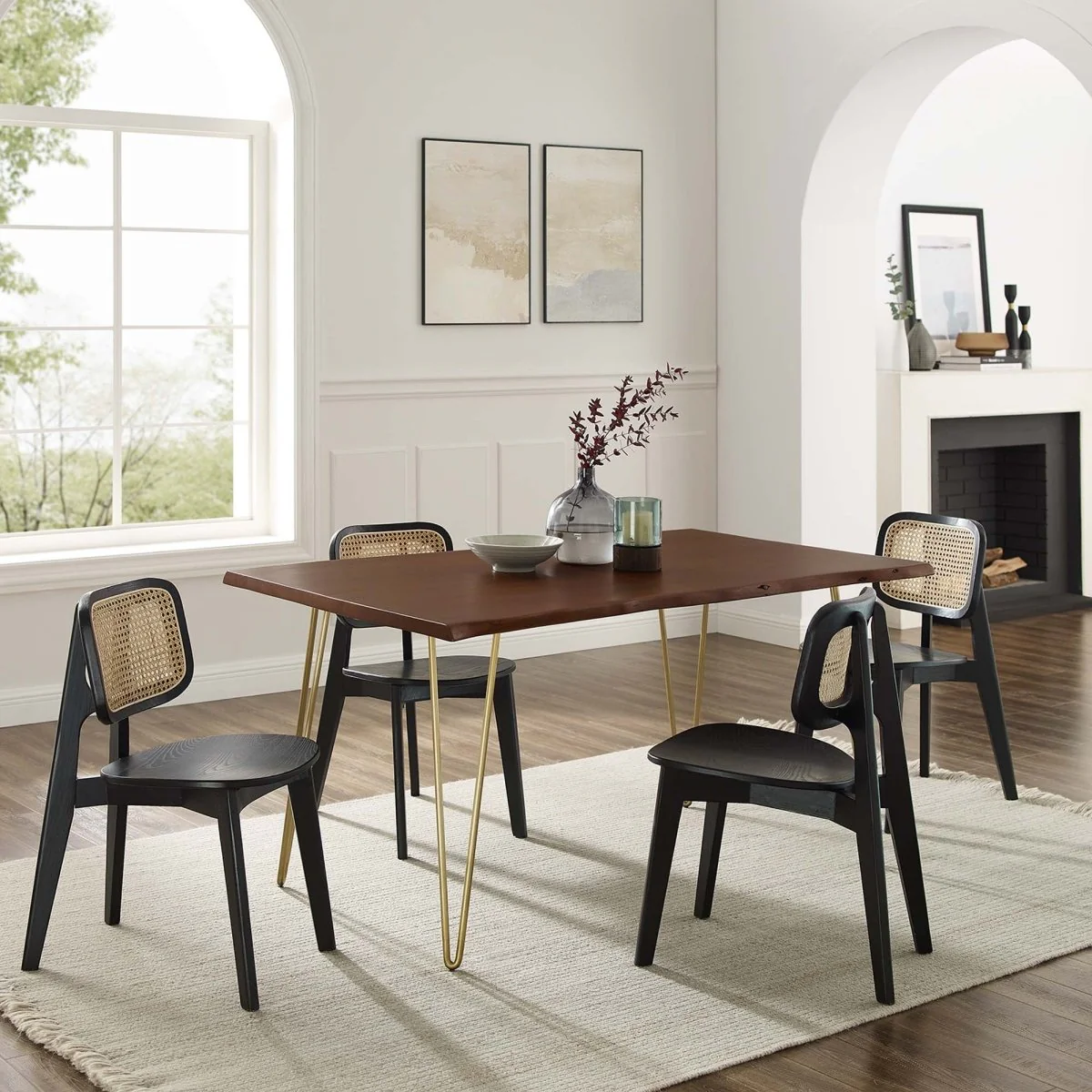 60 Inch Live Edge Solid Acacia Wood Dining Table - Image 16