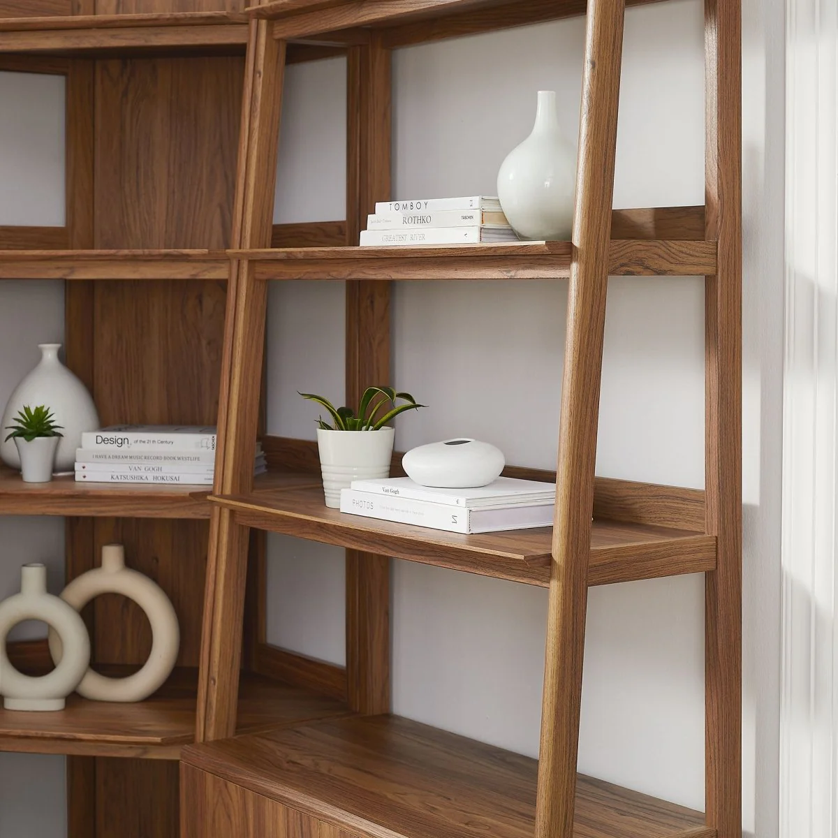 88" 3-Piece Wood Corner Bookshelf Set with Wide and Narrow Units - Image 10
