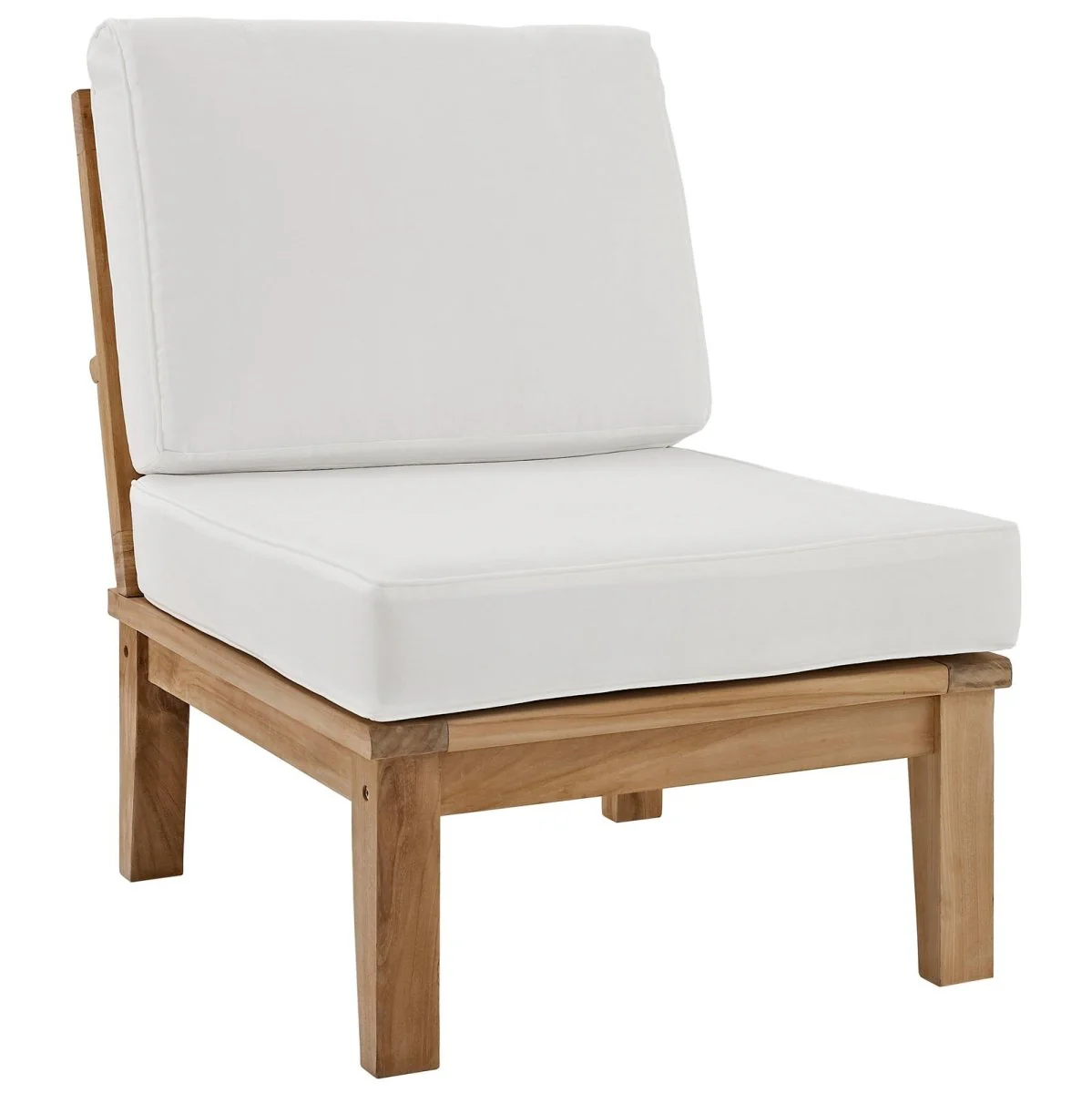 97" 3-Piece Teak Wood Outdoor Patio Sofa Set with Cushions, Deep-Seating Design - Image 2
