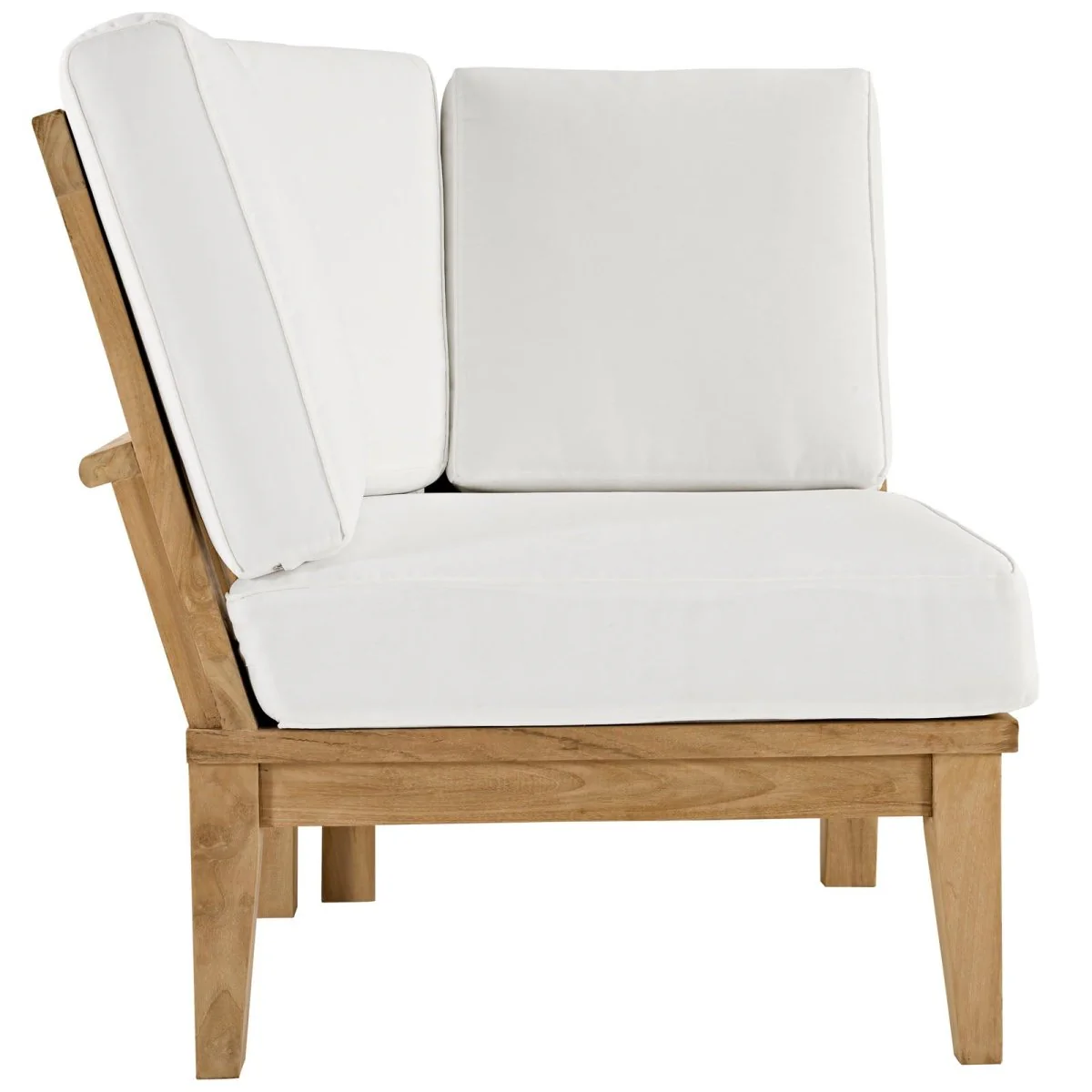 97" 3-Piece Teak Wood Outdoor Patio Sofa Set with Cushions, Deep-Seating Design - Image 5