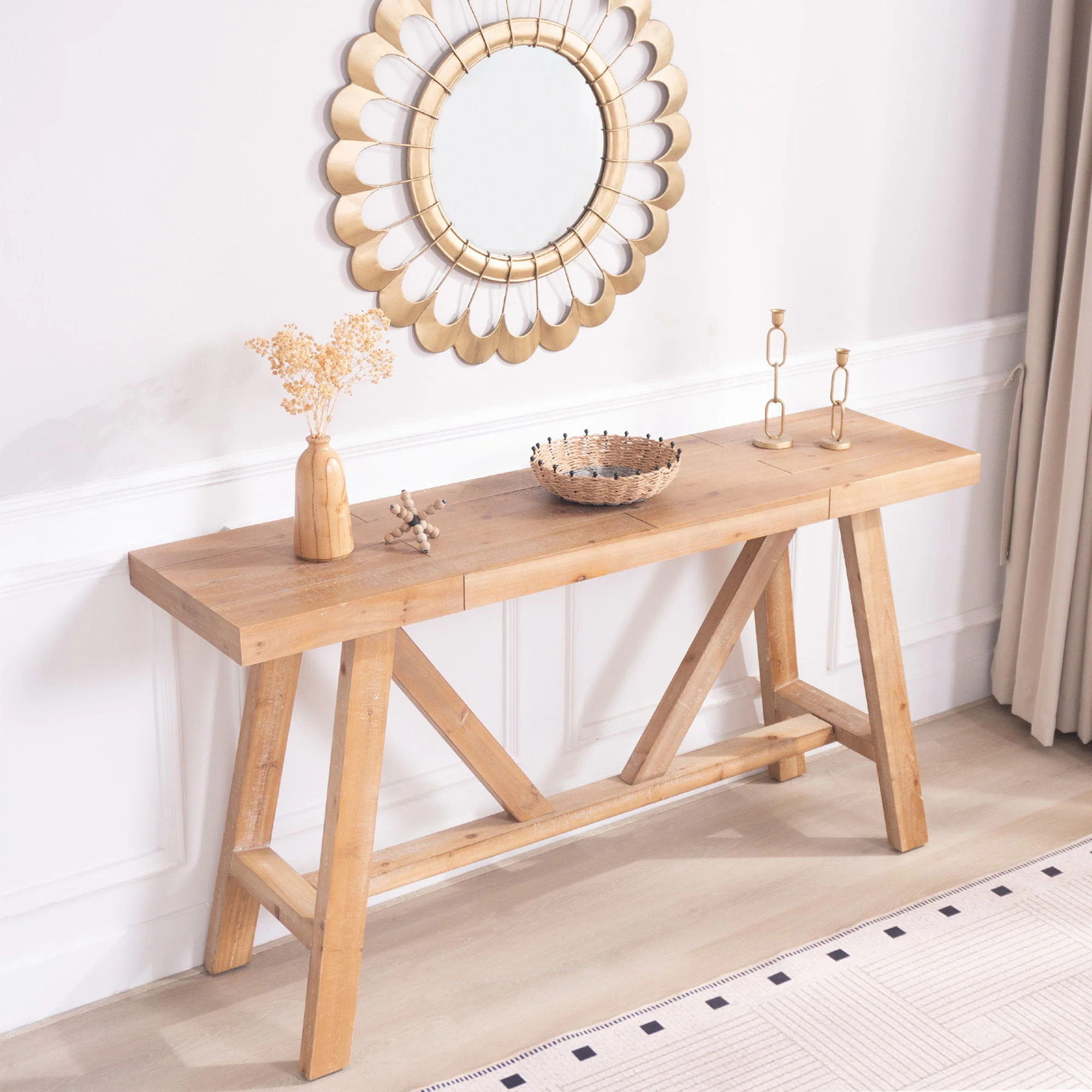 A-Frame Console Table - Natural - Image 6