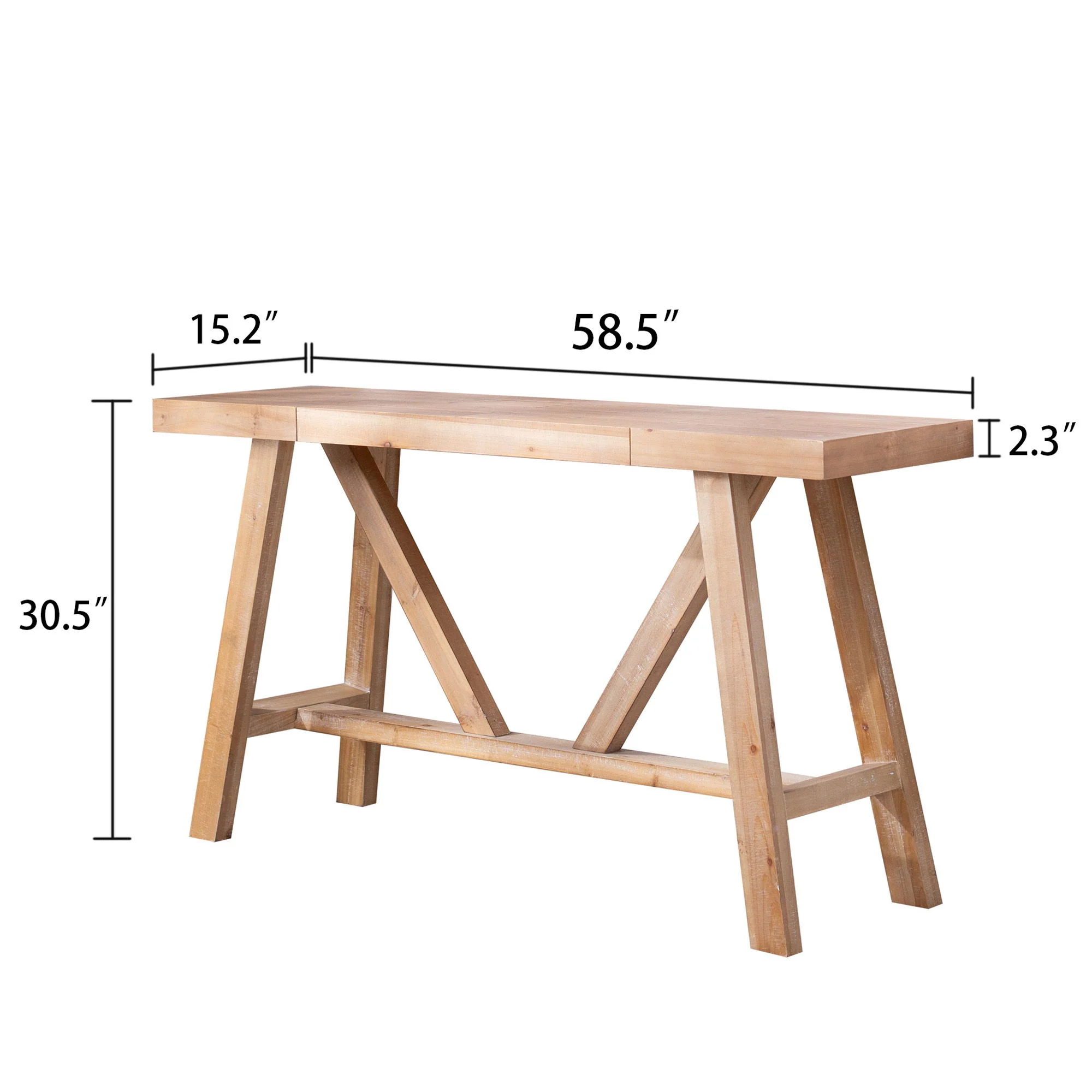A-Frame Console Table - Natural - Image 8