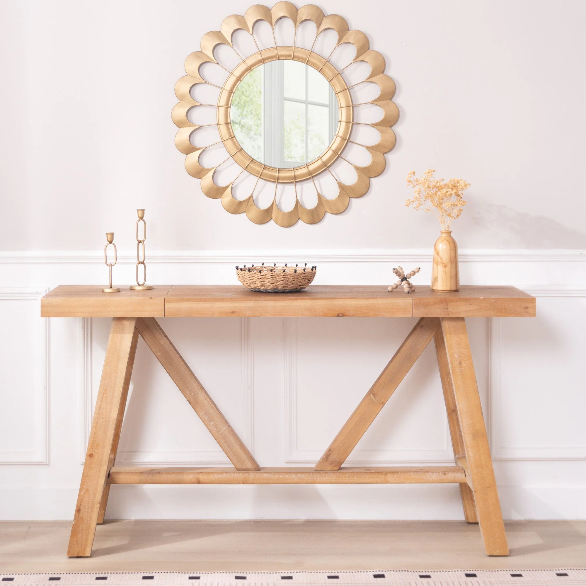 A-Frame Console Table - Natural - Image 9