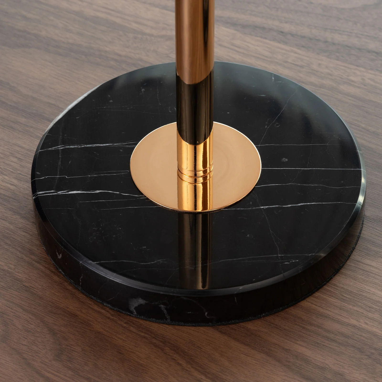 Adjustable Pedestal Side Table For Living Room - Gold / Black - Image 7