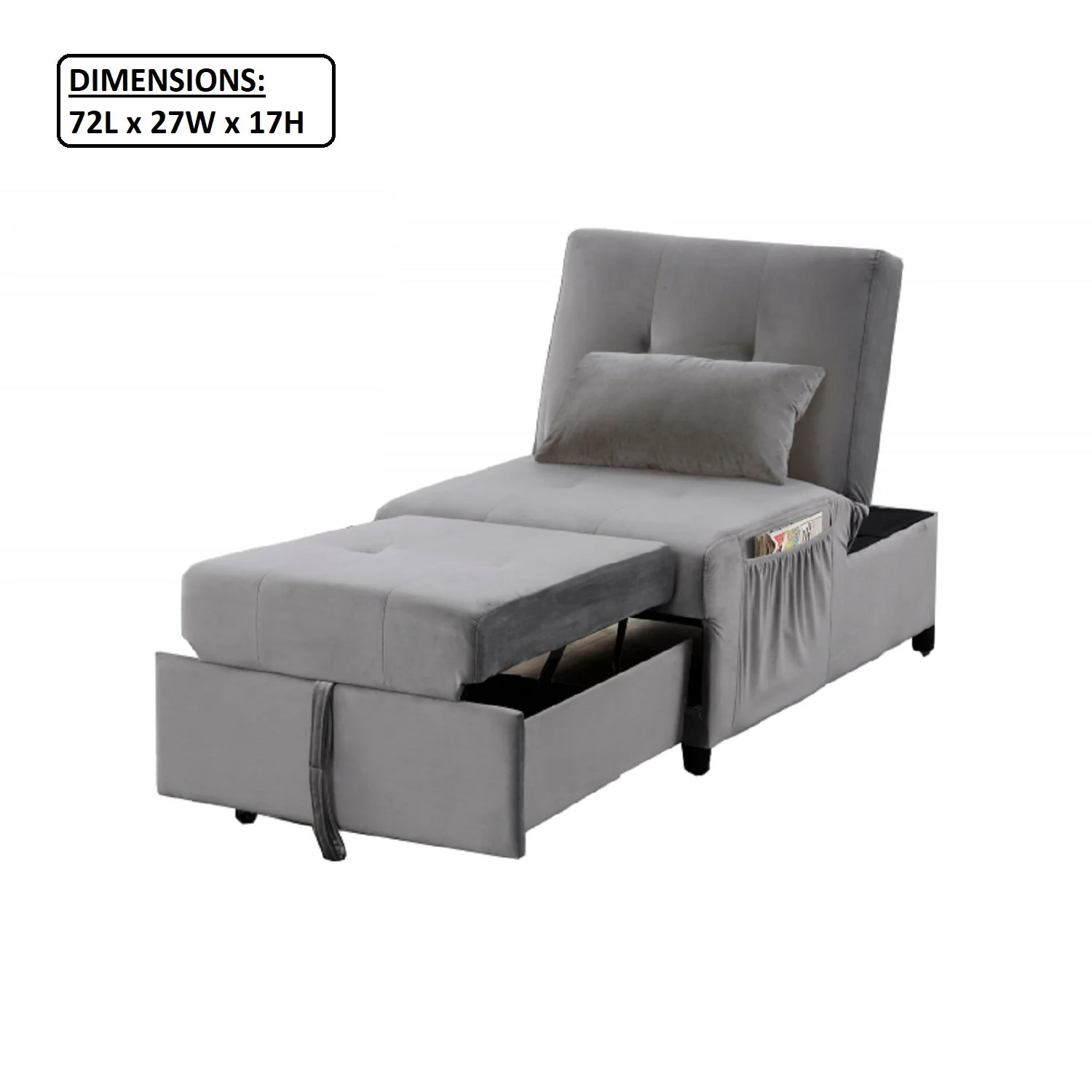 Adjustable Sleeper Lounge Chaise - Image 12