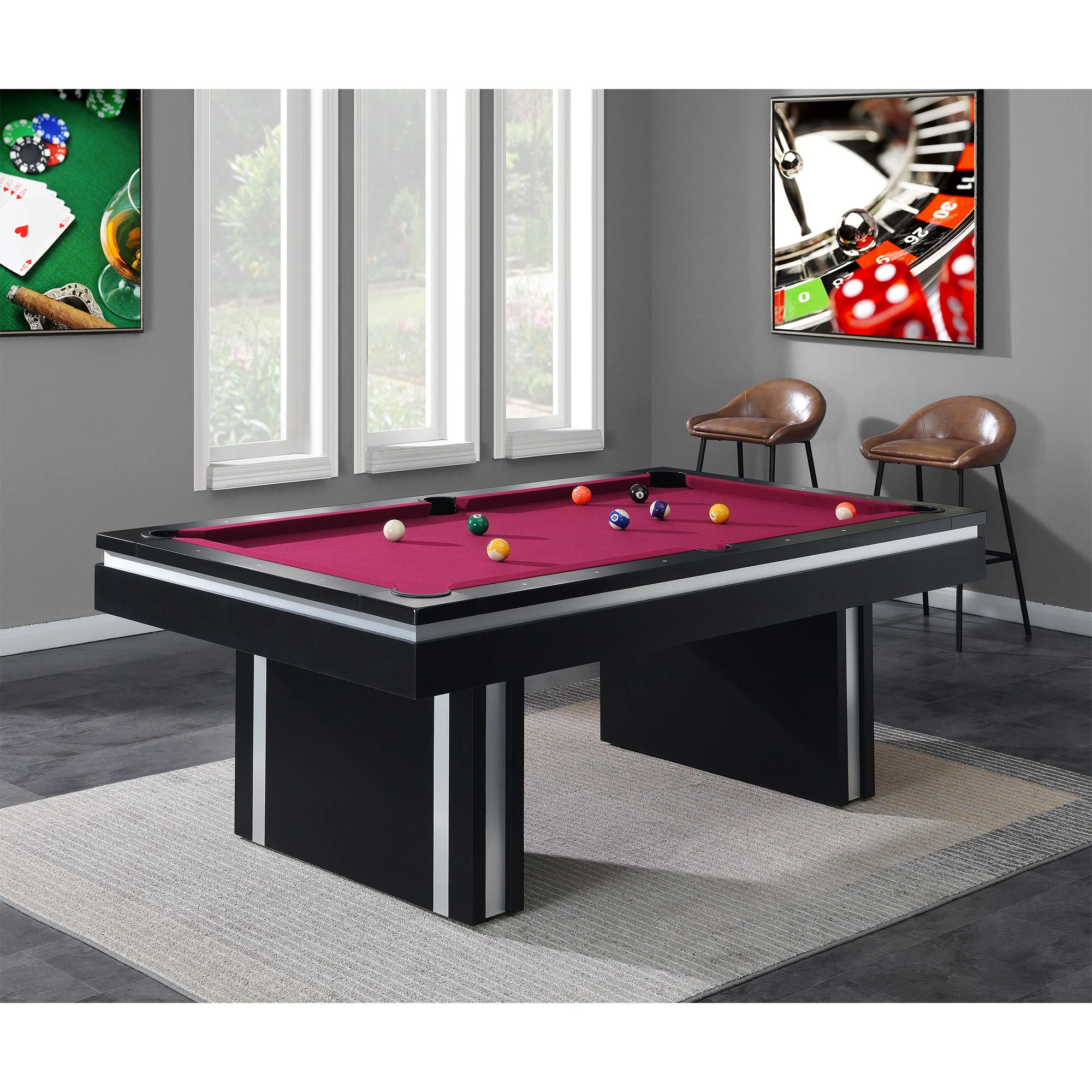 Ajax - Billard Table Ssg-102505 - Black - Image 4