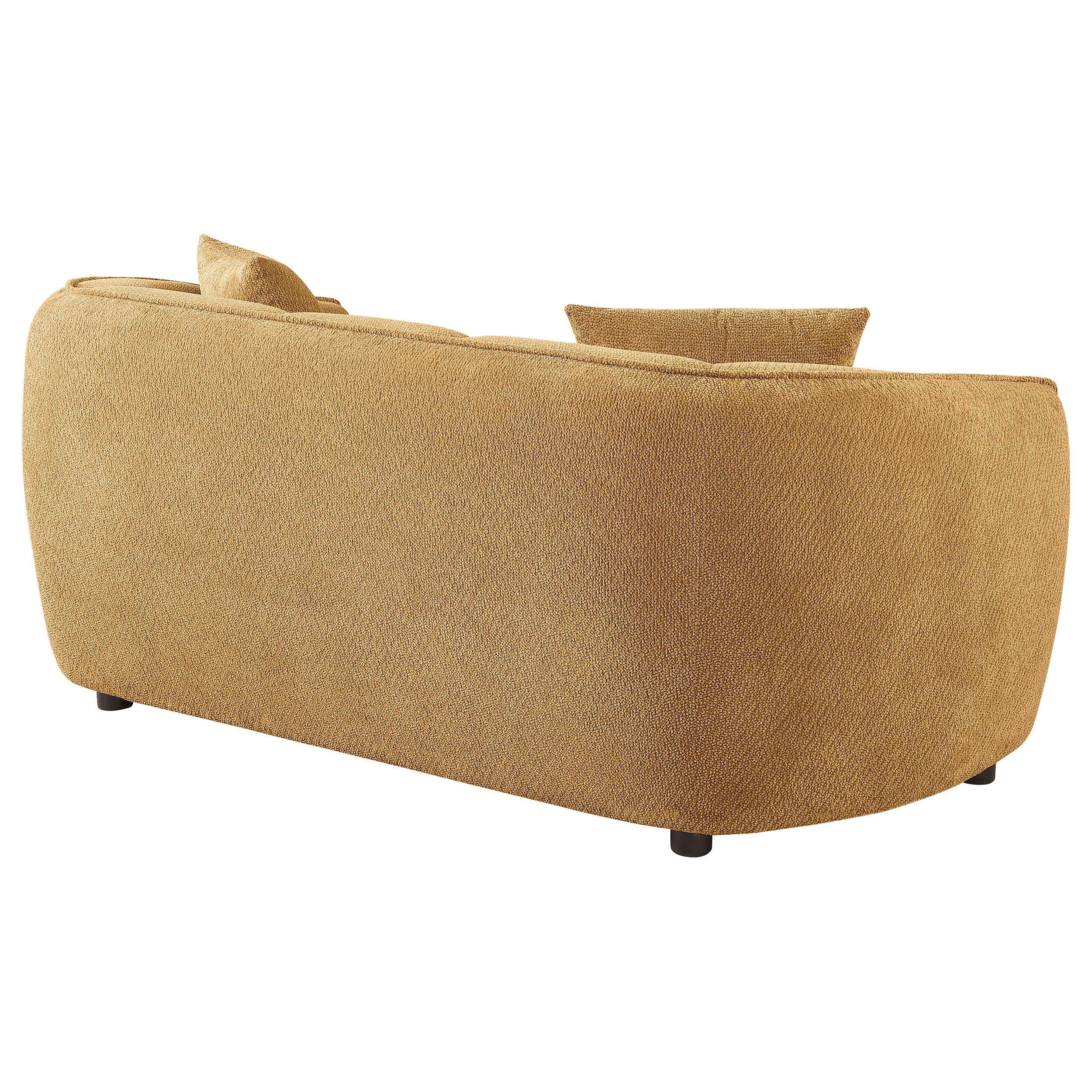 Aleisha Chenille Upholstered Loveseat Mustard Yellow - Image 9