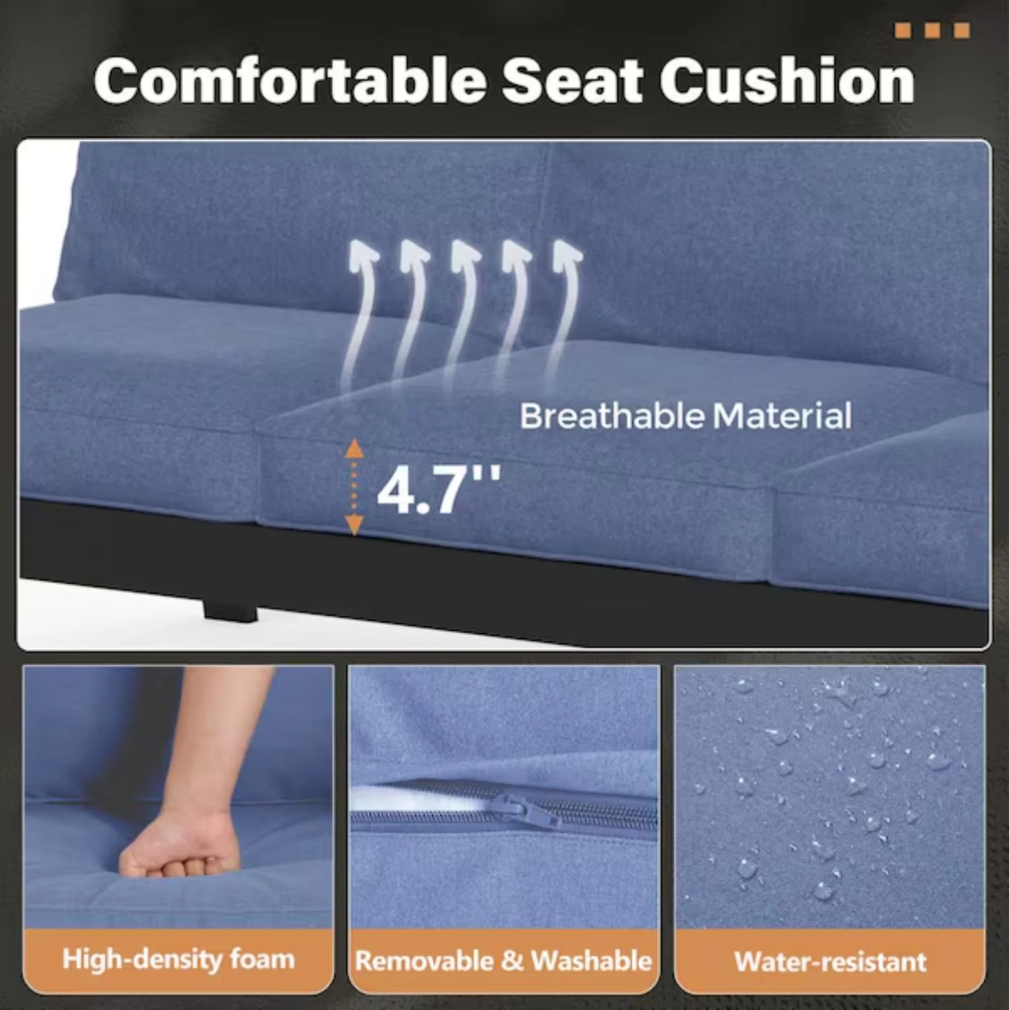 All-Weather Ergonomic Patio Armchairs With Thick Cushions (Set of 2) - Image 17