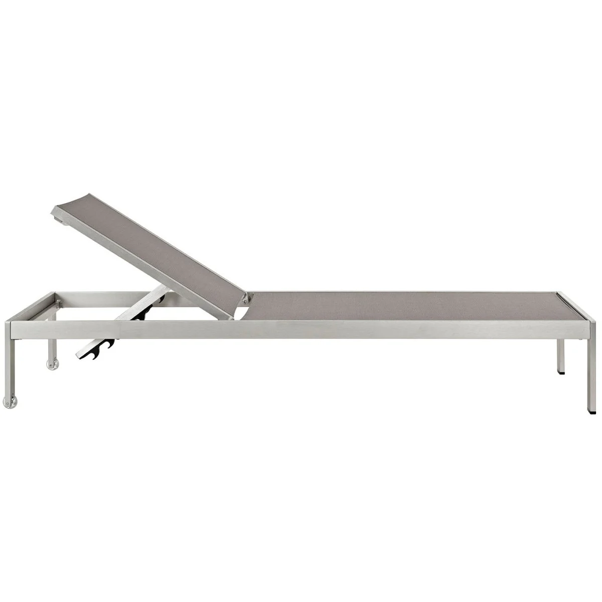 Aluminum Outdoor Chaise Lounge Patio Poolside Reclining Lounger Seating Furniture - Image 6
