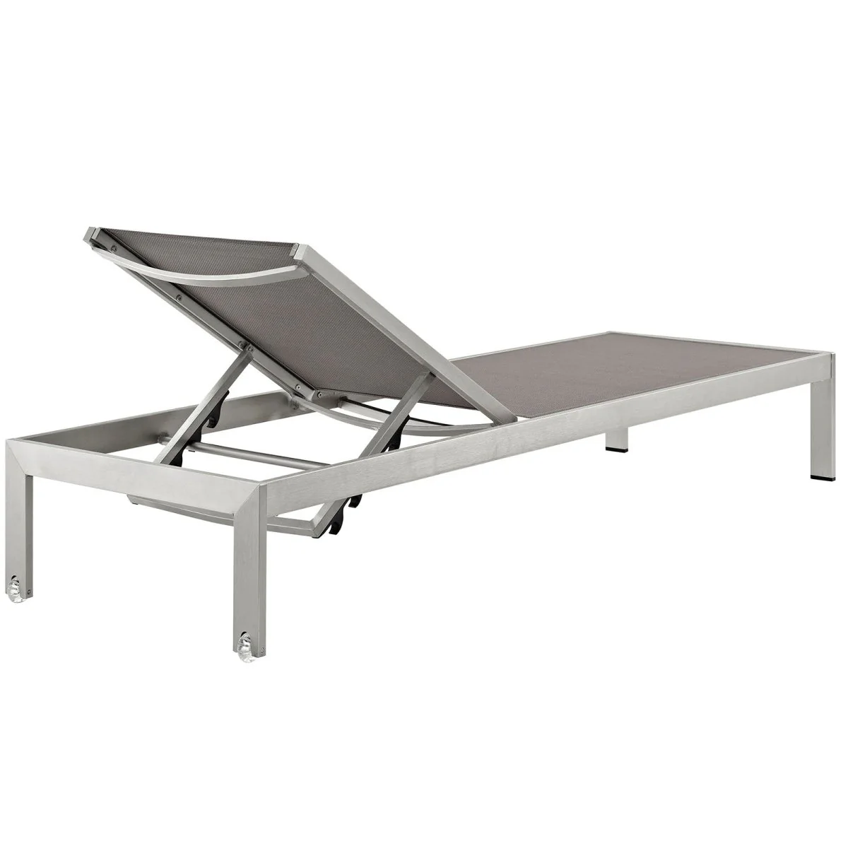 Aluminum Outdoor Chaise Lounge Patio Poolside Reclining Lounger Seating Furniture - Image 7