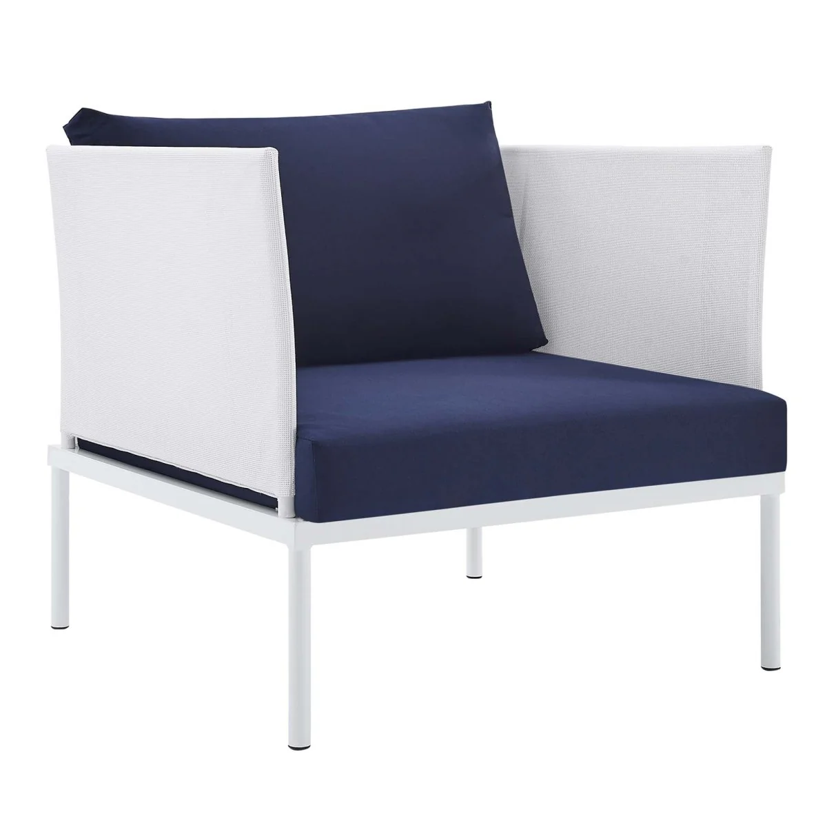 Aluminum Outdoor Patio Armchair with Sunbrella® Cushions - Durable Weather-Resistant