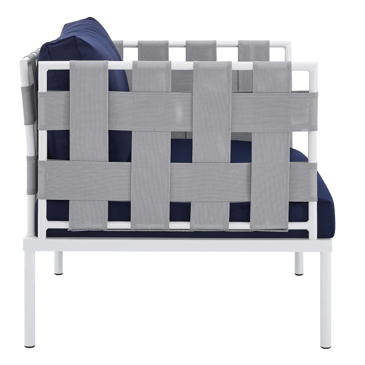 Aluminum Outdoor Patio Armchair with Sunbrella Cushions - Weather-Resistant Design - Image 4