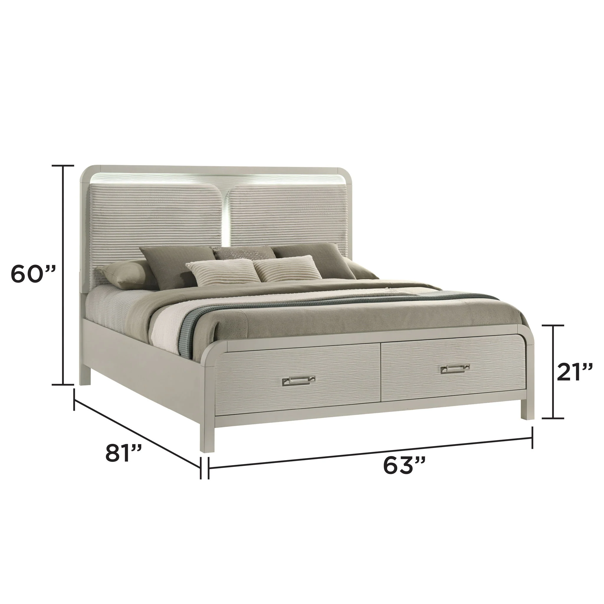 Aria - Bed With Storage Drawers - Image 2
