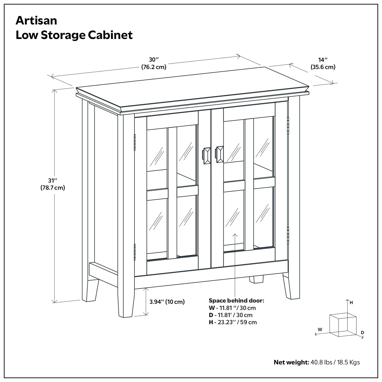 Artisan - Handcrafted Low Storage Cabinet - Image 12