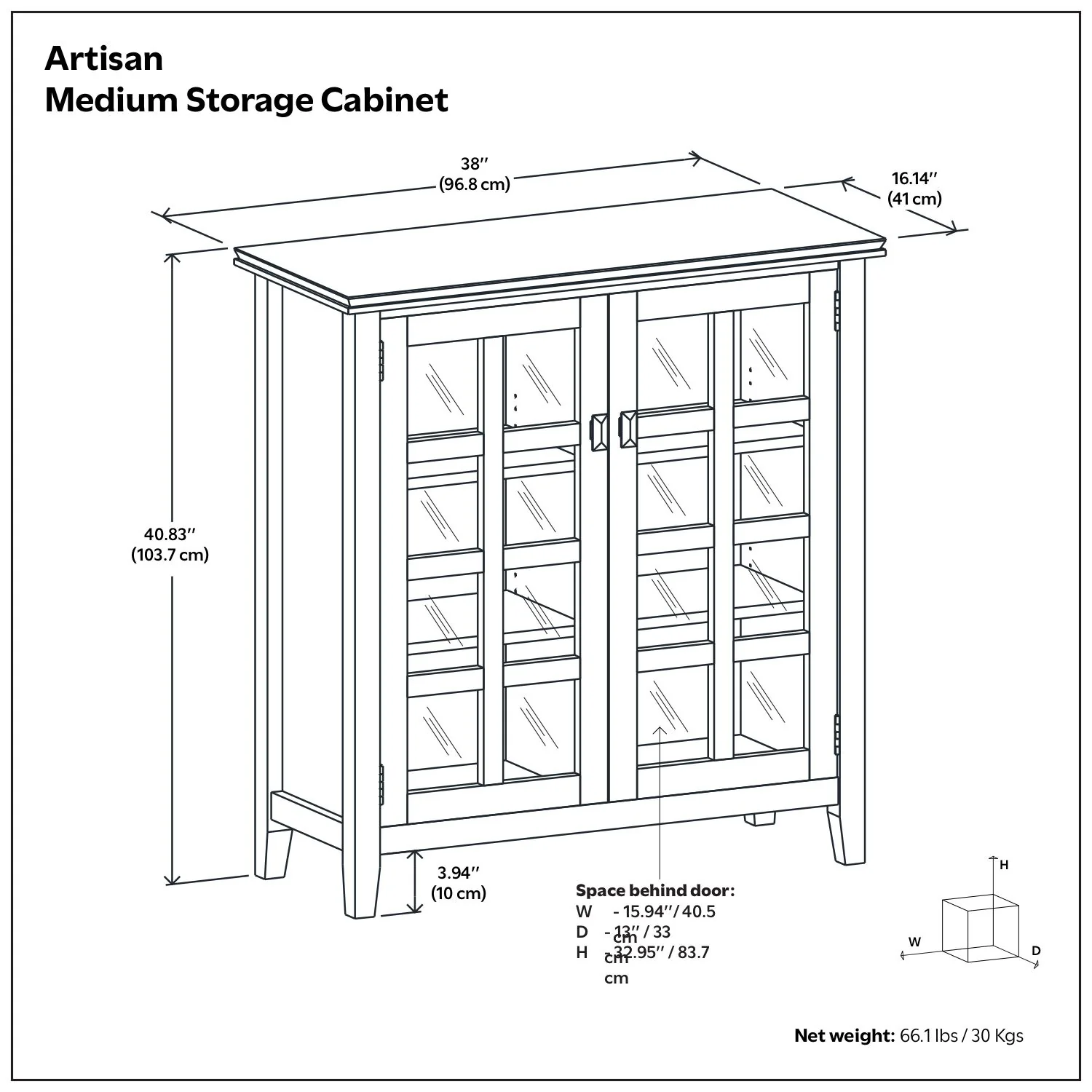 Artisan - Handcrafted Medium Storage Cabinet - Image 8