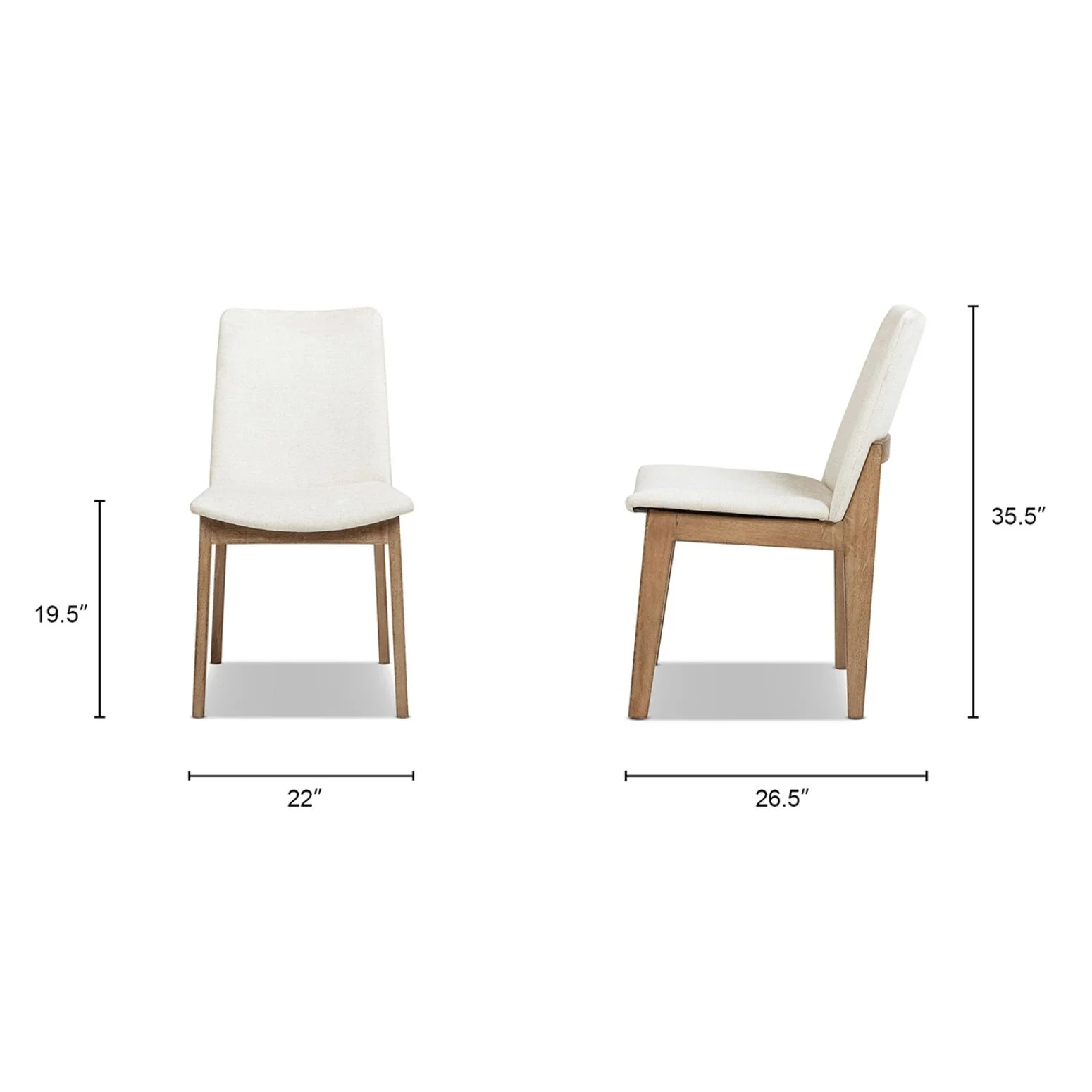 Auden - Dining Chair (Set of 2) - Light Beige - Image 5