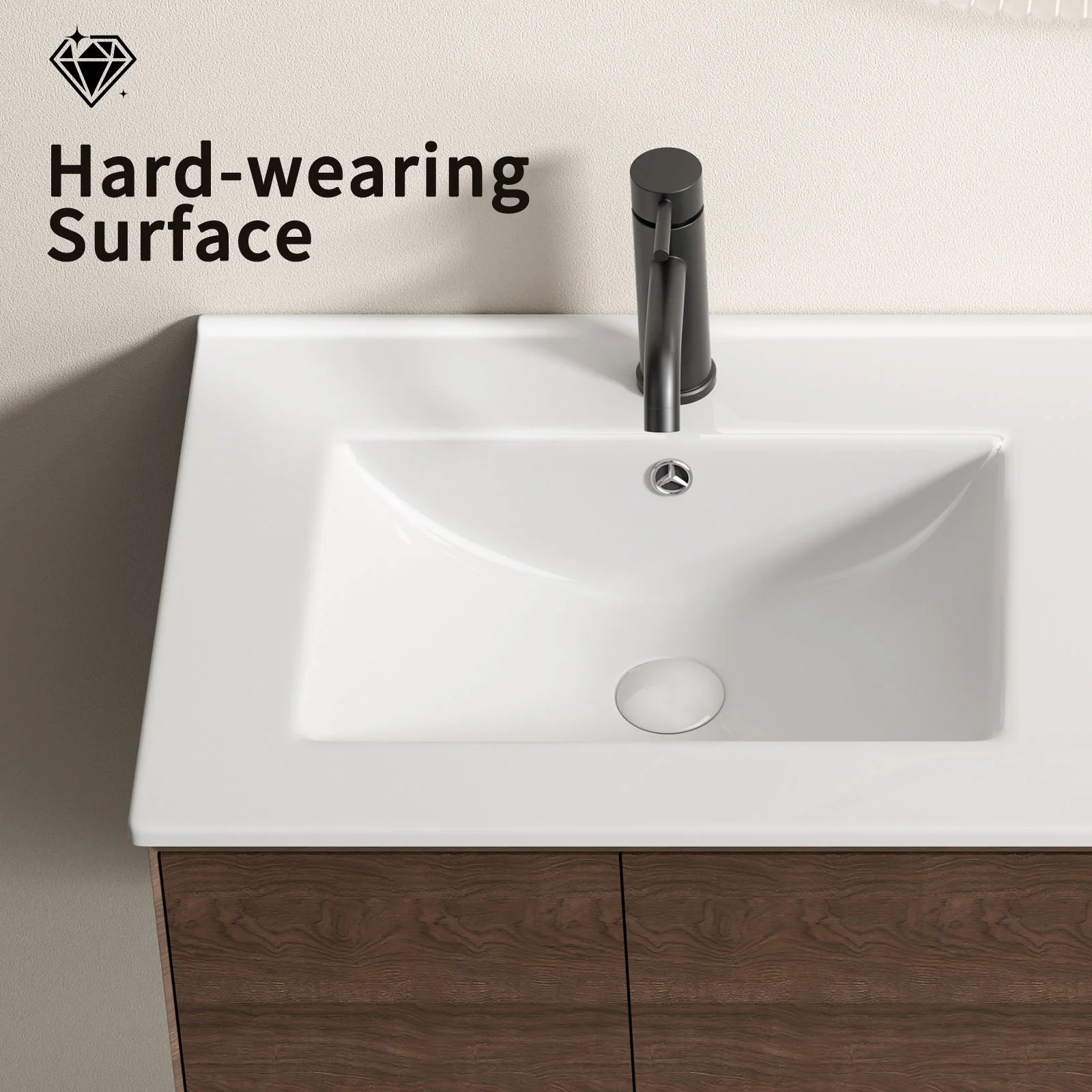 Bathroom Sink, Countertop Wash Basin For Bathroom - Image 3