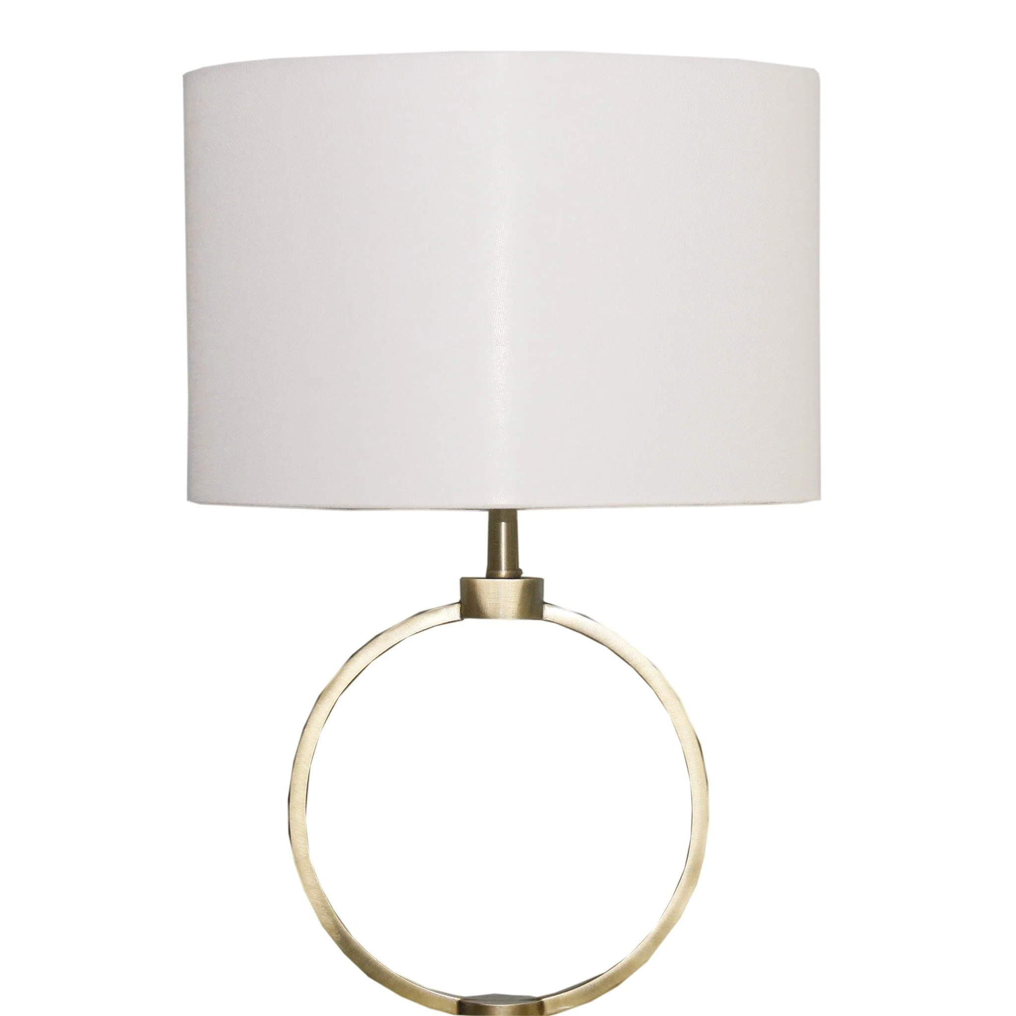 Bedroom Table Lamp With Circular Design - White - Image 2