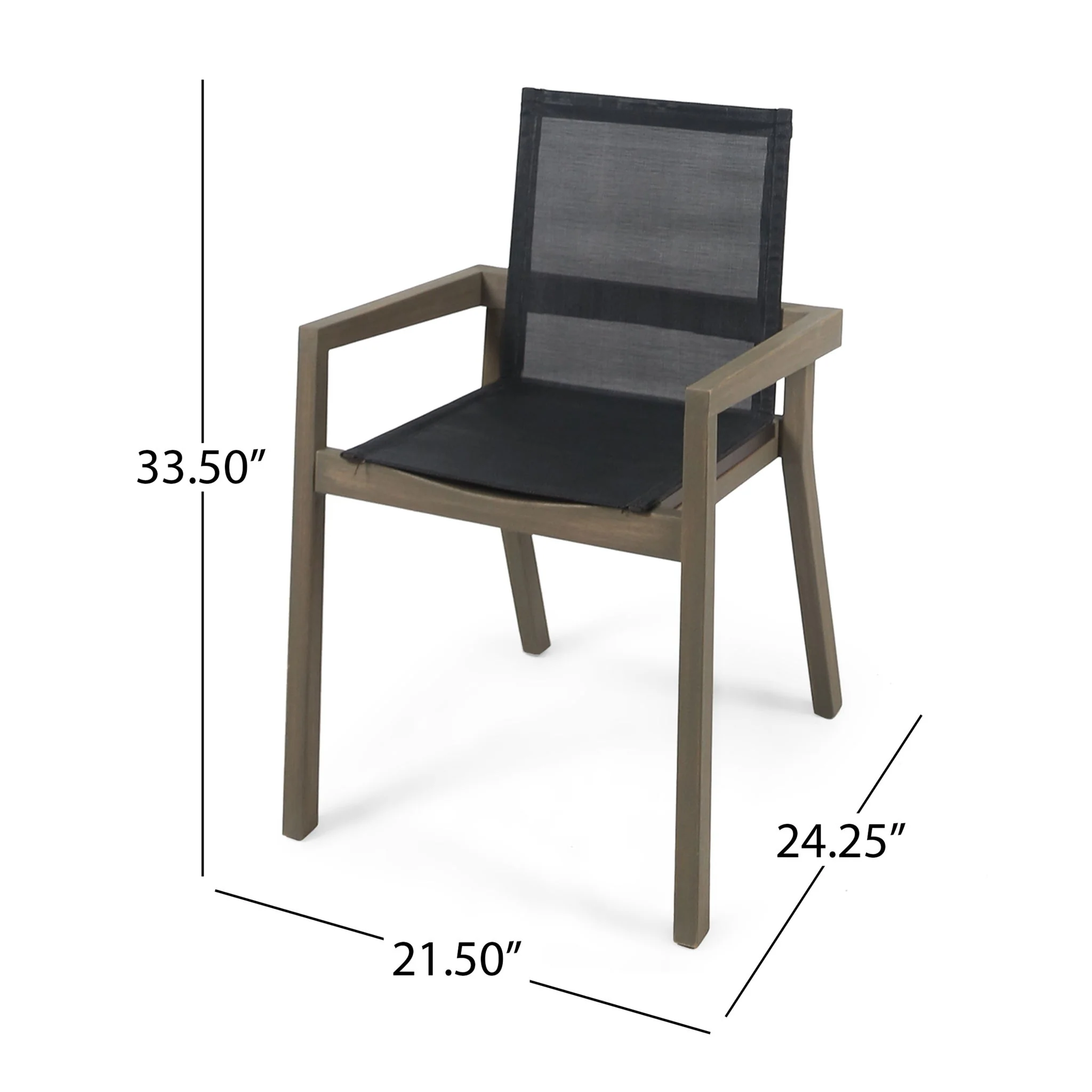 Belfast - Dining Chair With Acacia Wood Frame And Seating (Set of 2) - Image 8