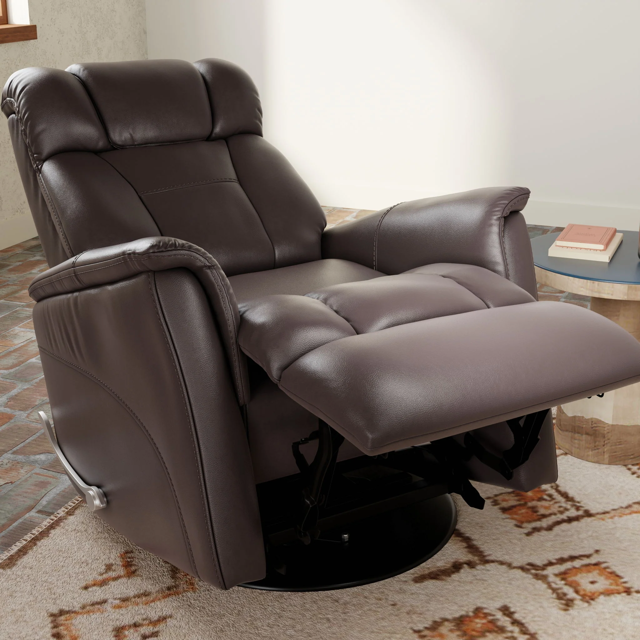 Bentley - Swivel Glider Recliner With Manual Adjustable Headrest & Footrest - Image 11