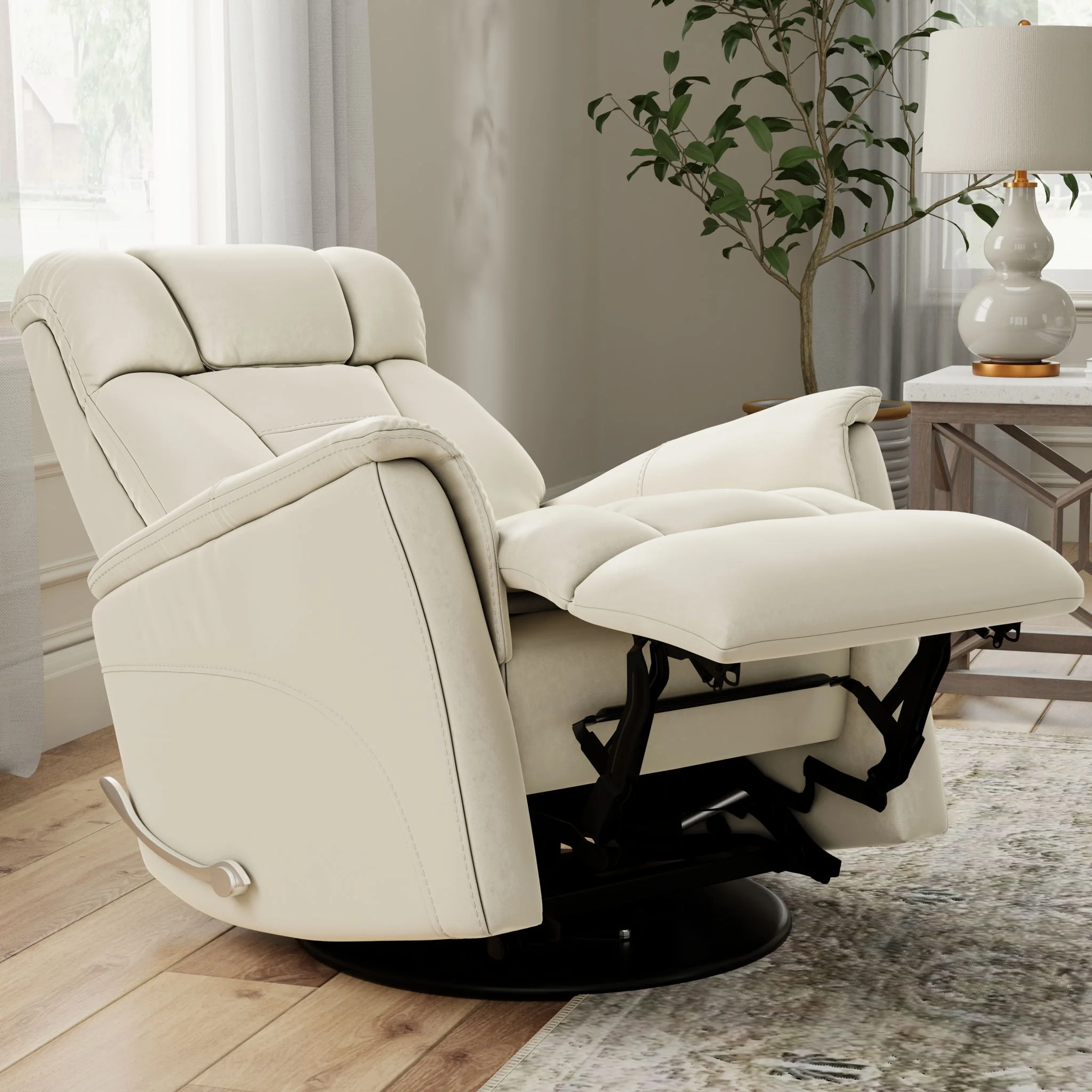 Bentley - Swivel Glider Recliner With Manual Adjustable Headrest & Footrest - Image 18