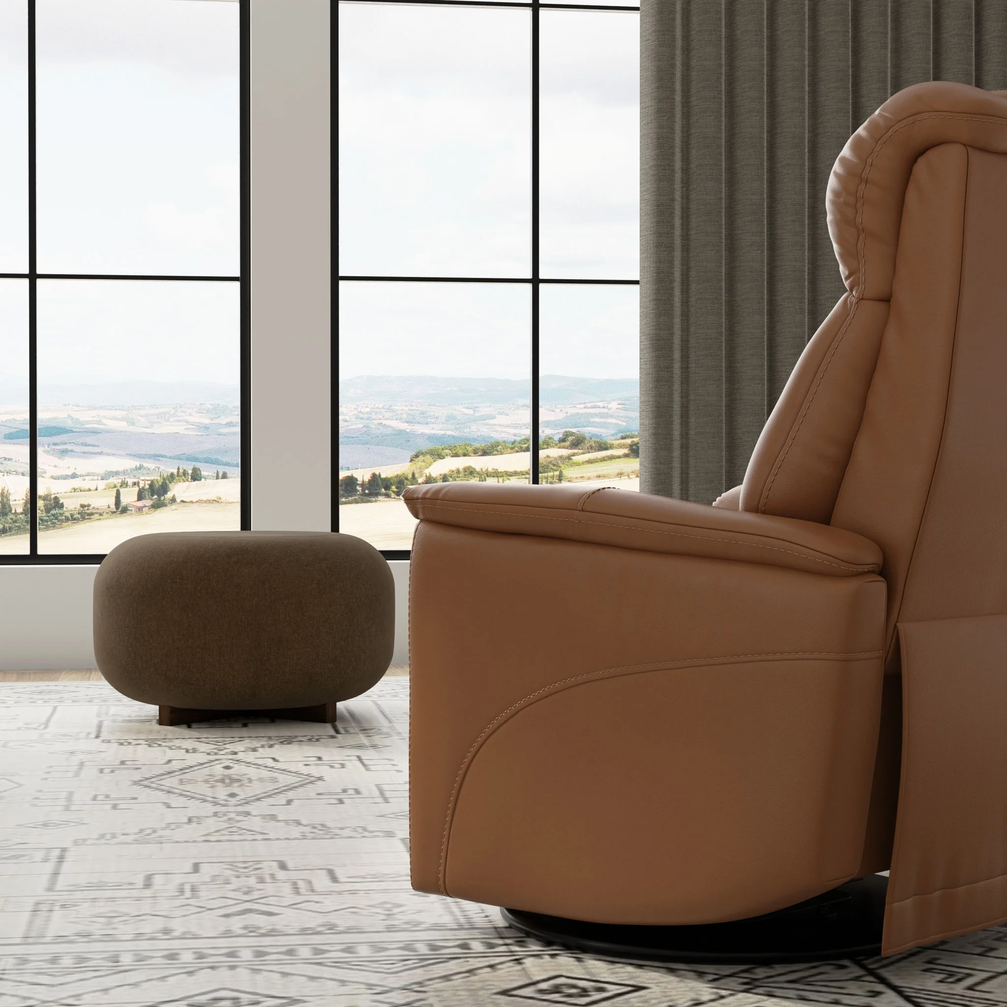 Bentley - Swivel Glider Recliner With Manual Adjustable Headrest & Footrest - Image 21