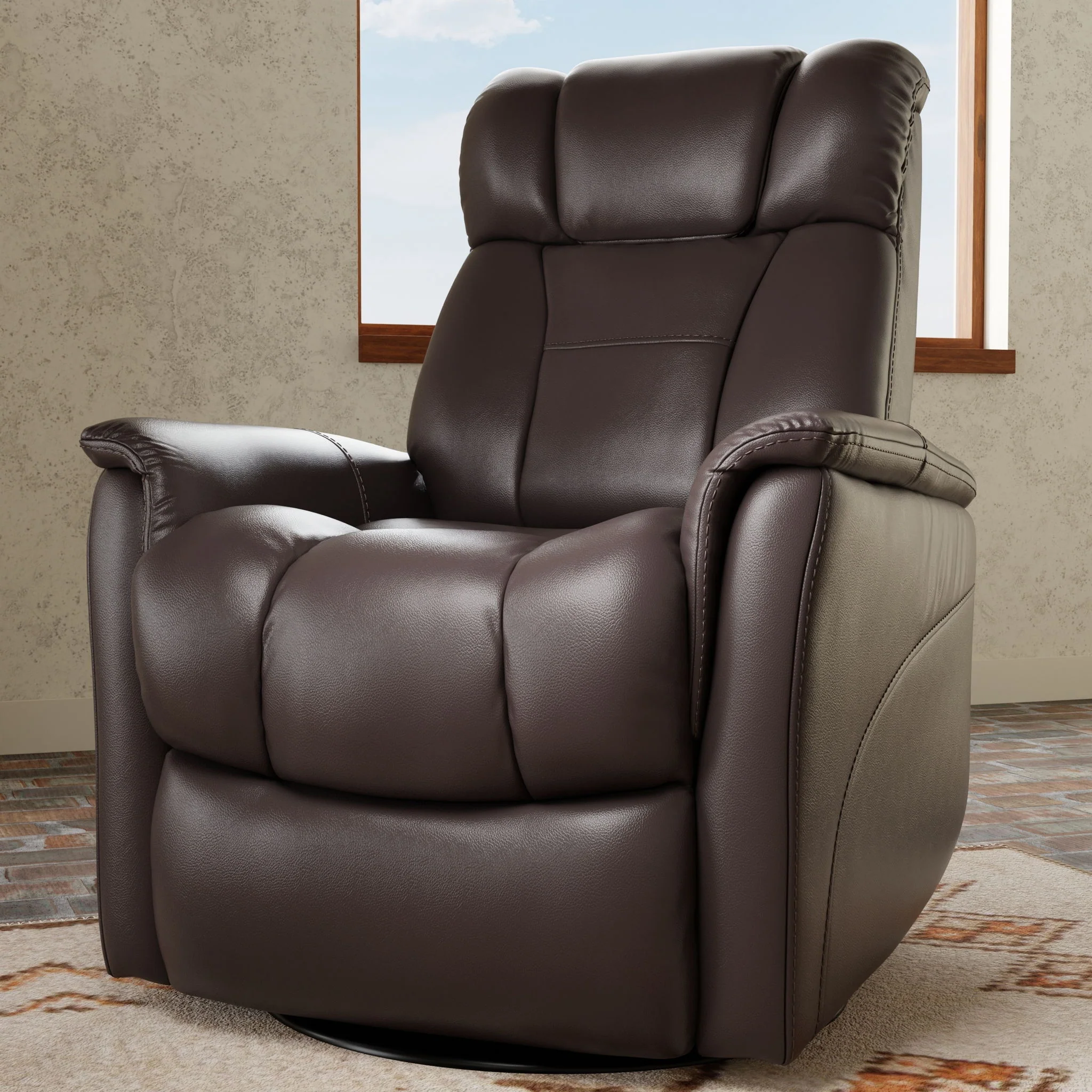 Bentley - Swivel Glider Recliner With Manual Adjustable Headrest & Footrest - Image 4