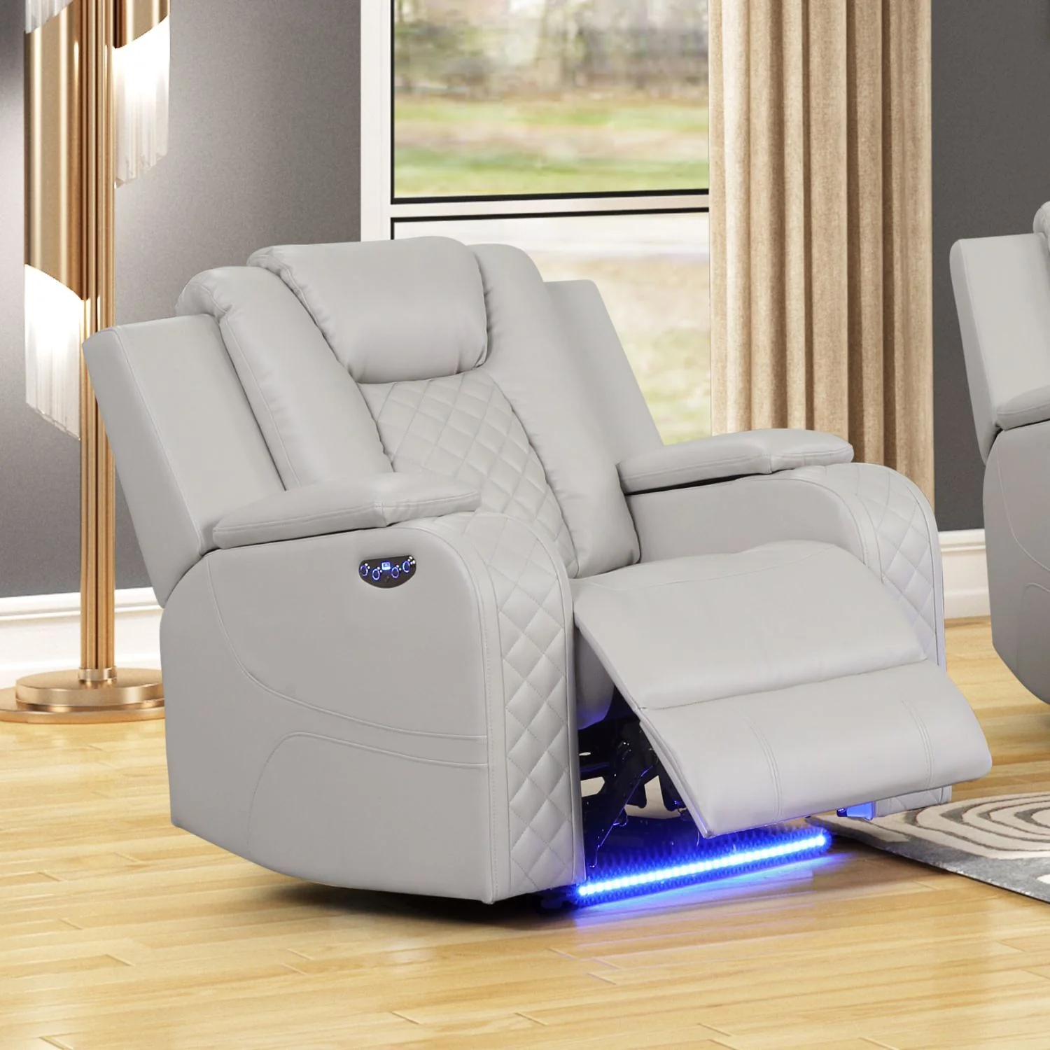 Benz - LED & Power Recliner Chair With Adjustable Headrest - Image 10