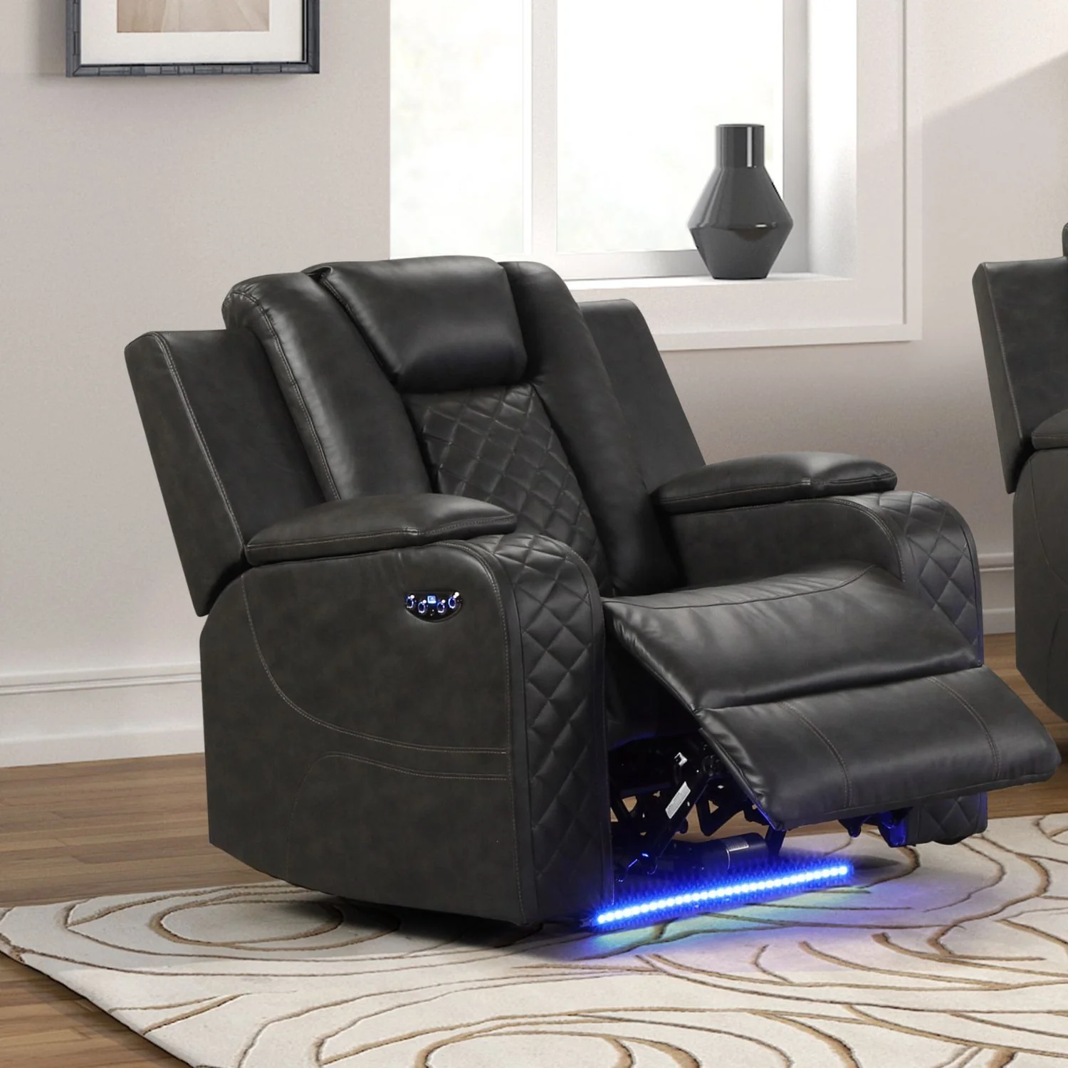 Benz - LED & Power Recliner Chair With Adjustable Headrest - Image 23