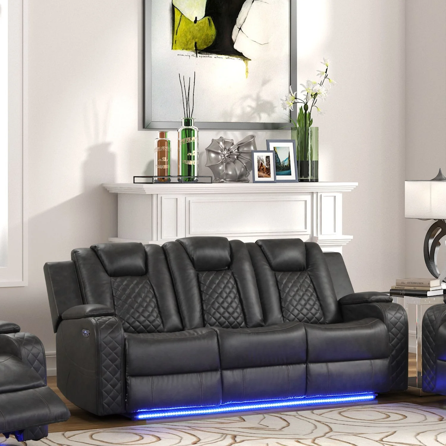 Benz - LED & Power Recliner With Adjustable Headrests And Ambient LED Lighting - Image 25