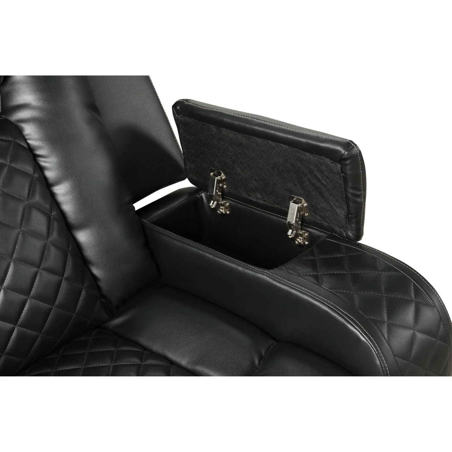 Benz - Power Reclining Loveseat & LED Lighting And Built In USB - Image 11