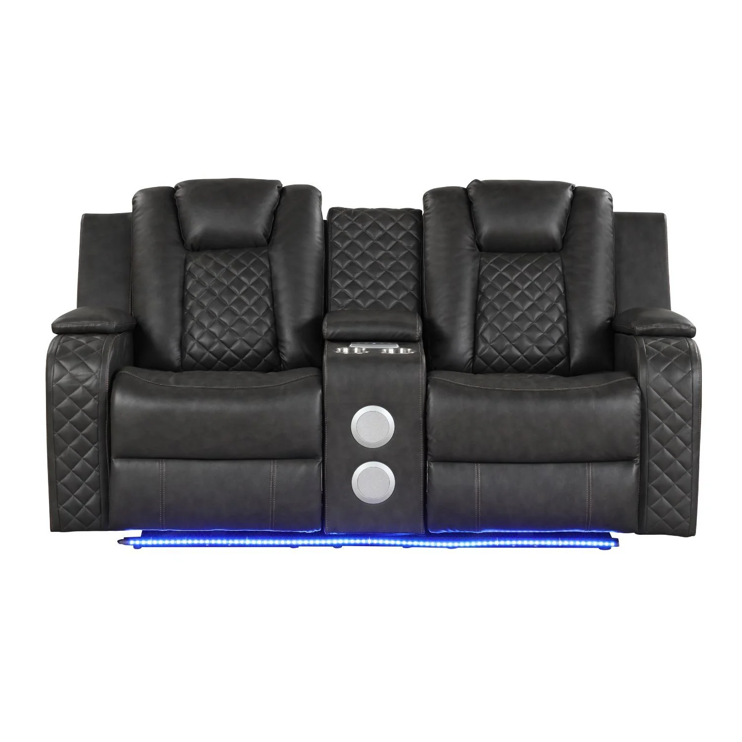 Benz - Power Reclining Loveseat & LED Lighting And Built In USB - Image 18