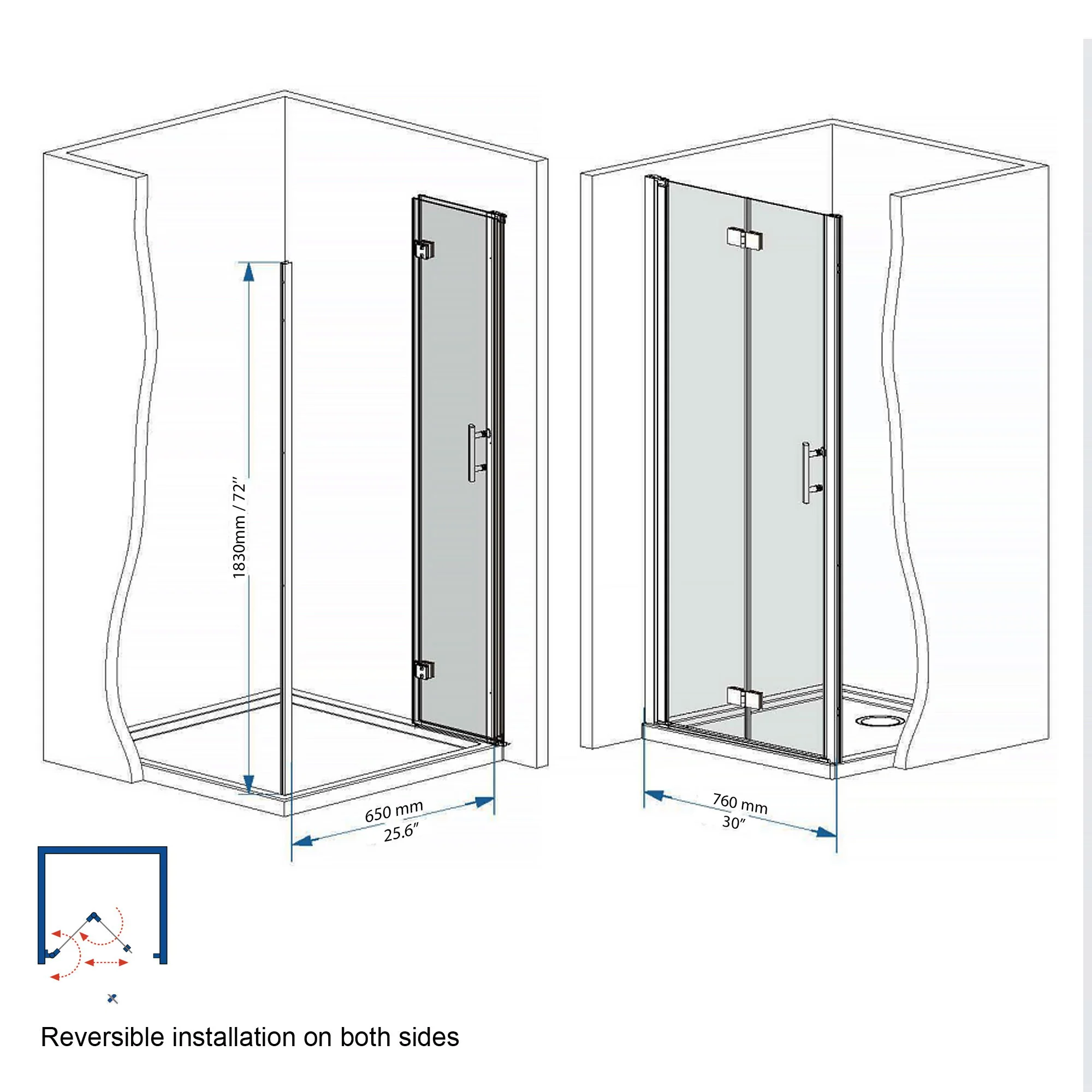 Bifold Shower Door - Image 15