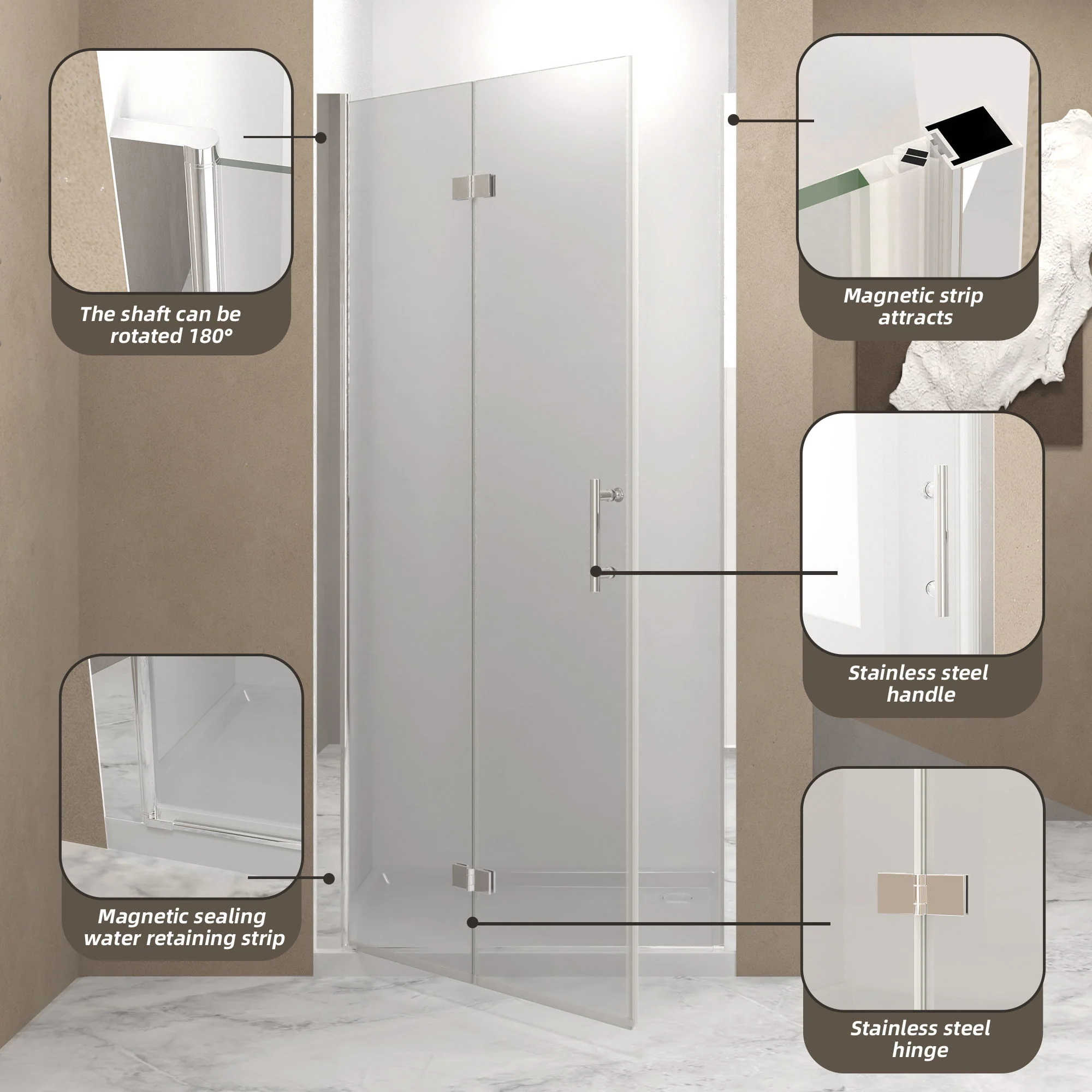 Bifold Shower Door - Image 6