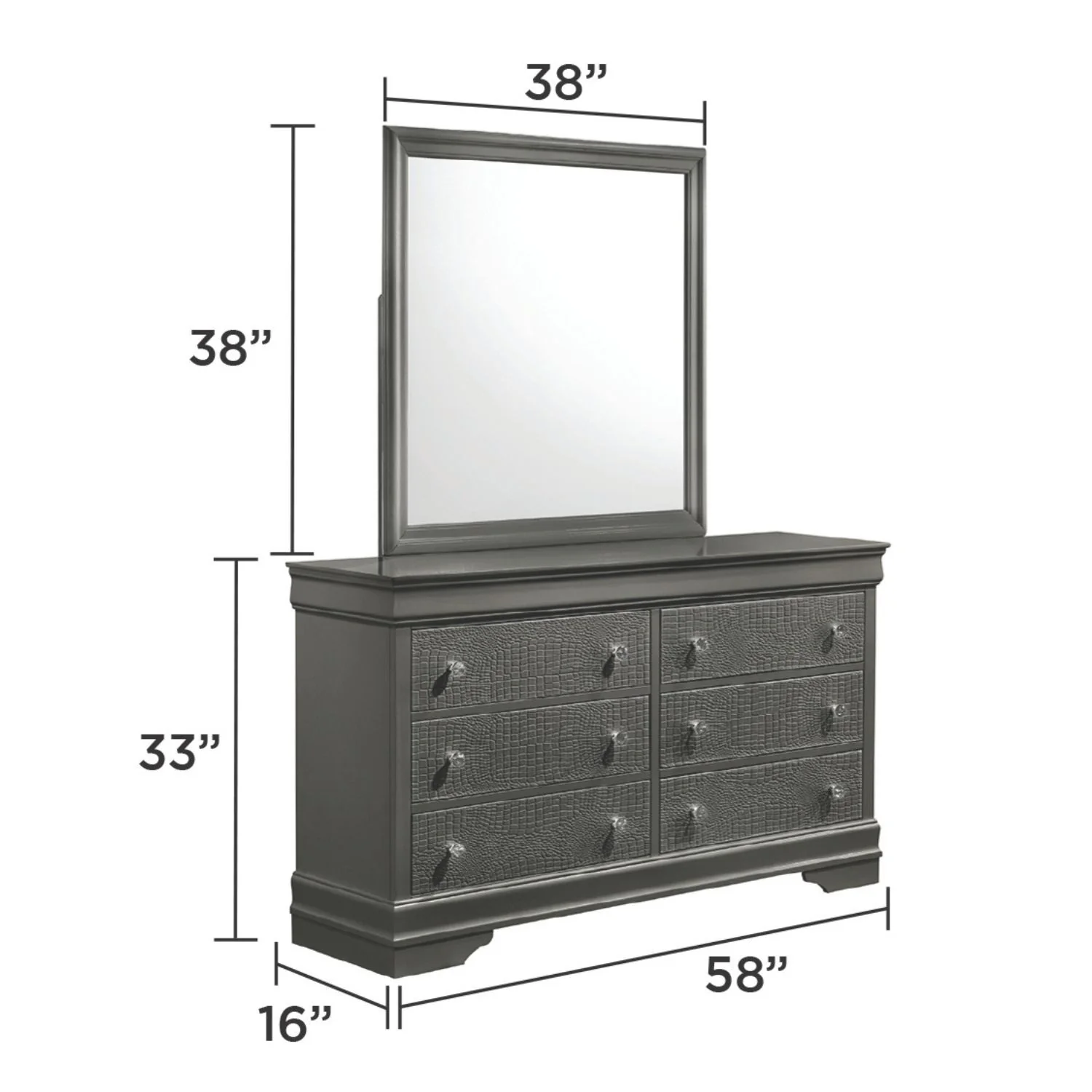 Blaze - 6 Drawer Dresser - Image 17
