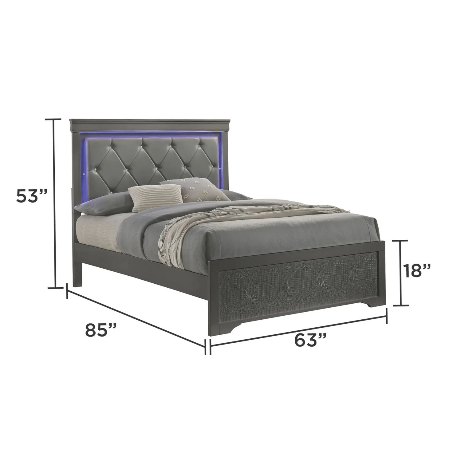 Blaze - Bedroom Set With LED Headboard - Image 34