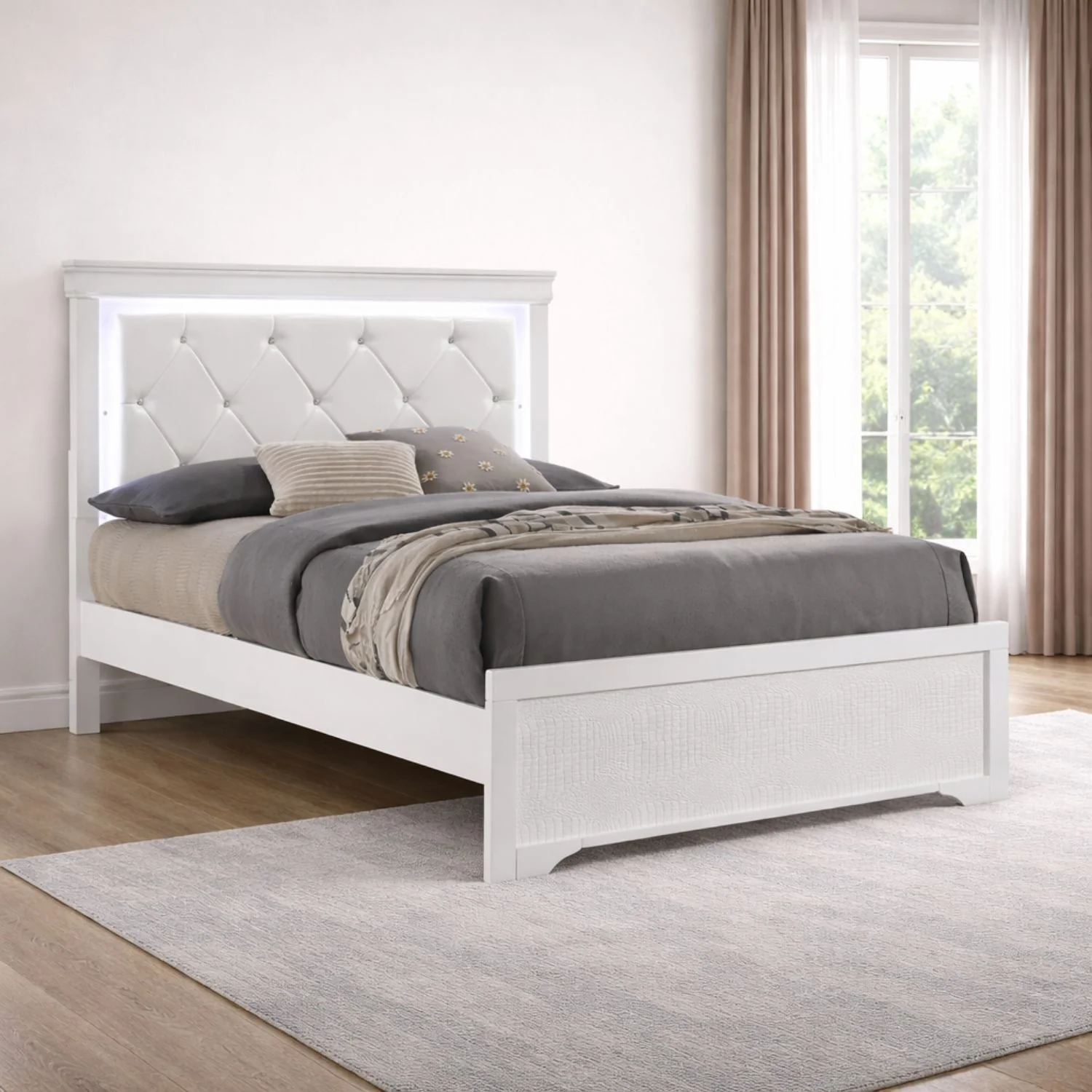 Blaze - Modern Bedroom Set With LED Headboard - Image 7