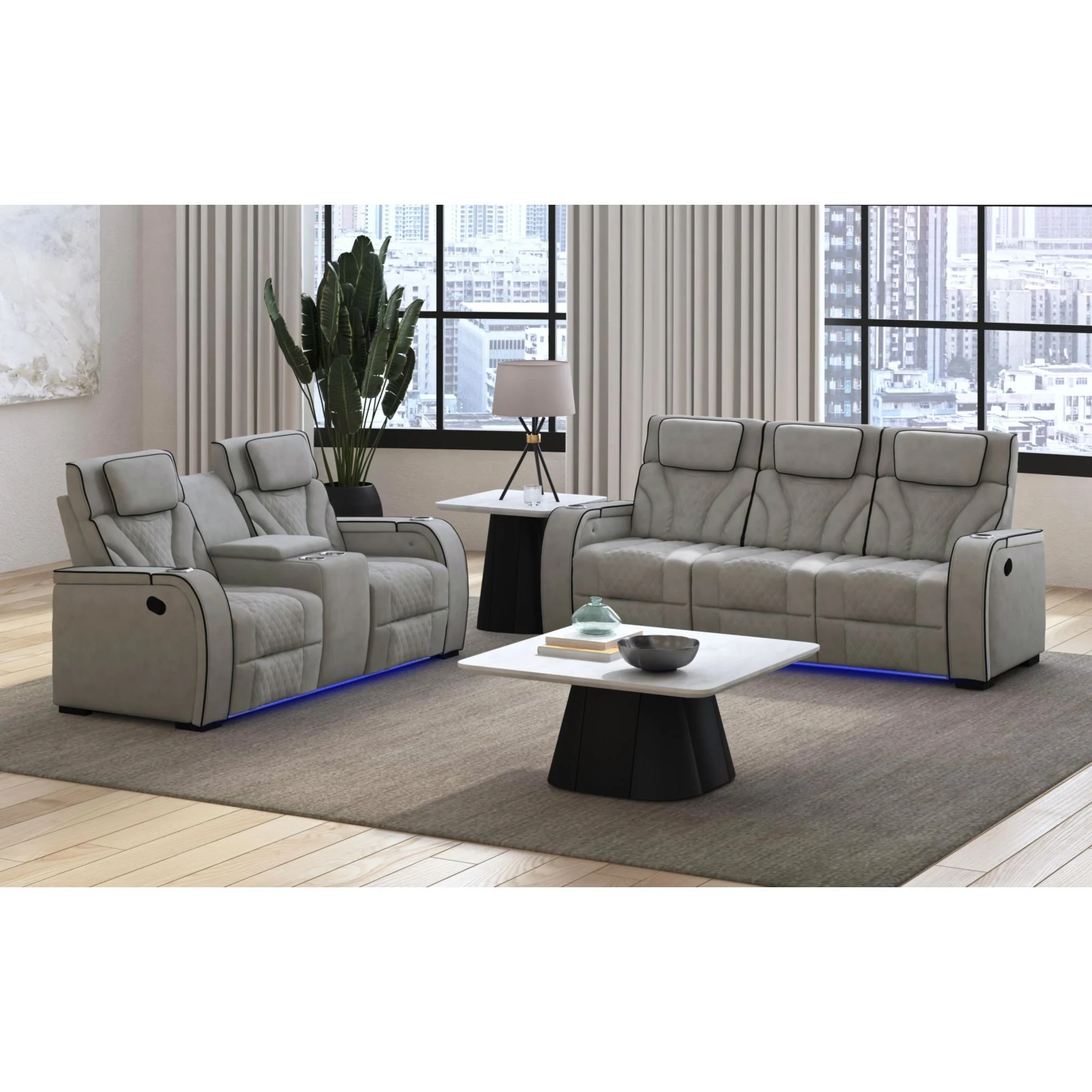 Blitz - Motion Sofa With DDT, Reading Light, Wireless Charger And LED - Image 16