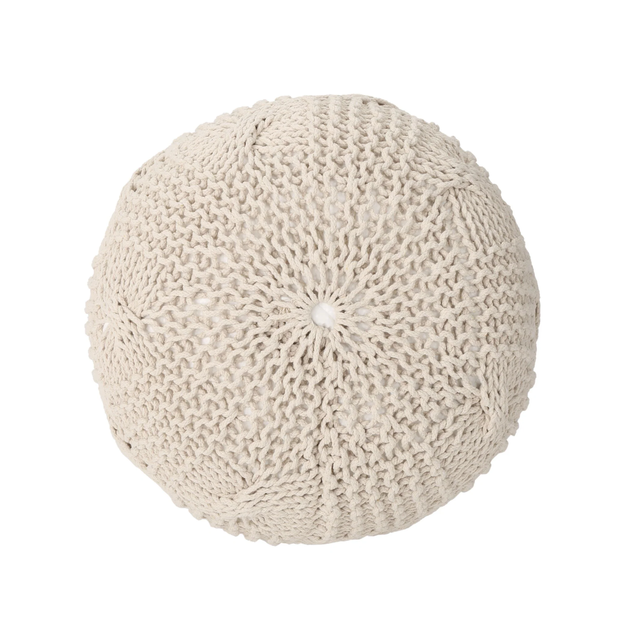 Bordeaux - Knitted Round Pouf - Image 11