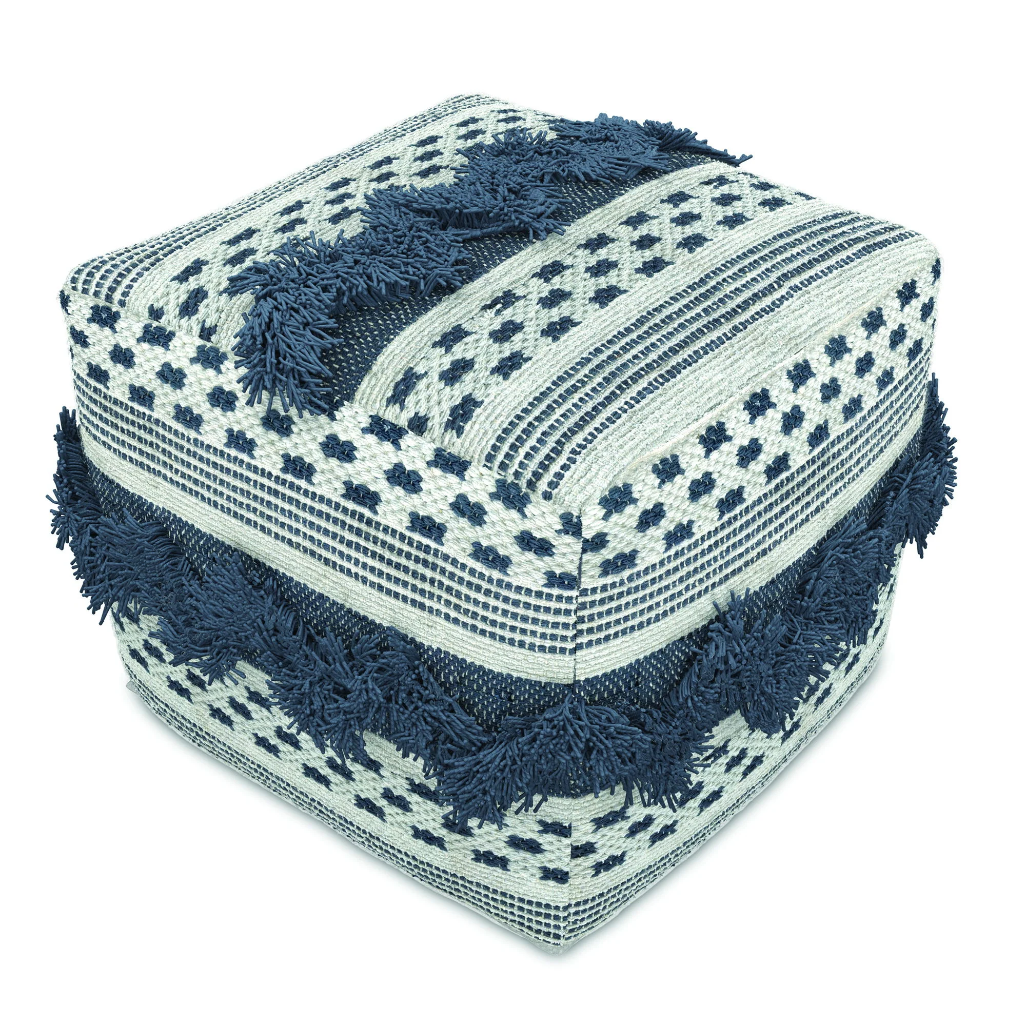 Bowden - Square Pouf Ottoman - Gray - Image 4