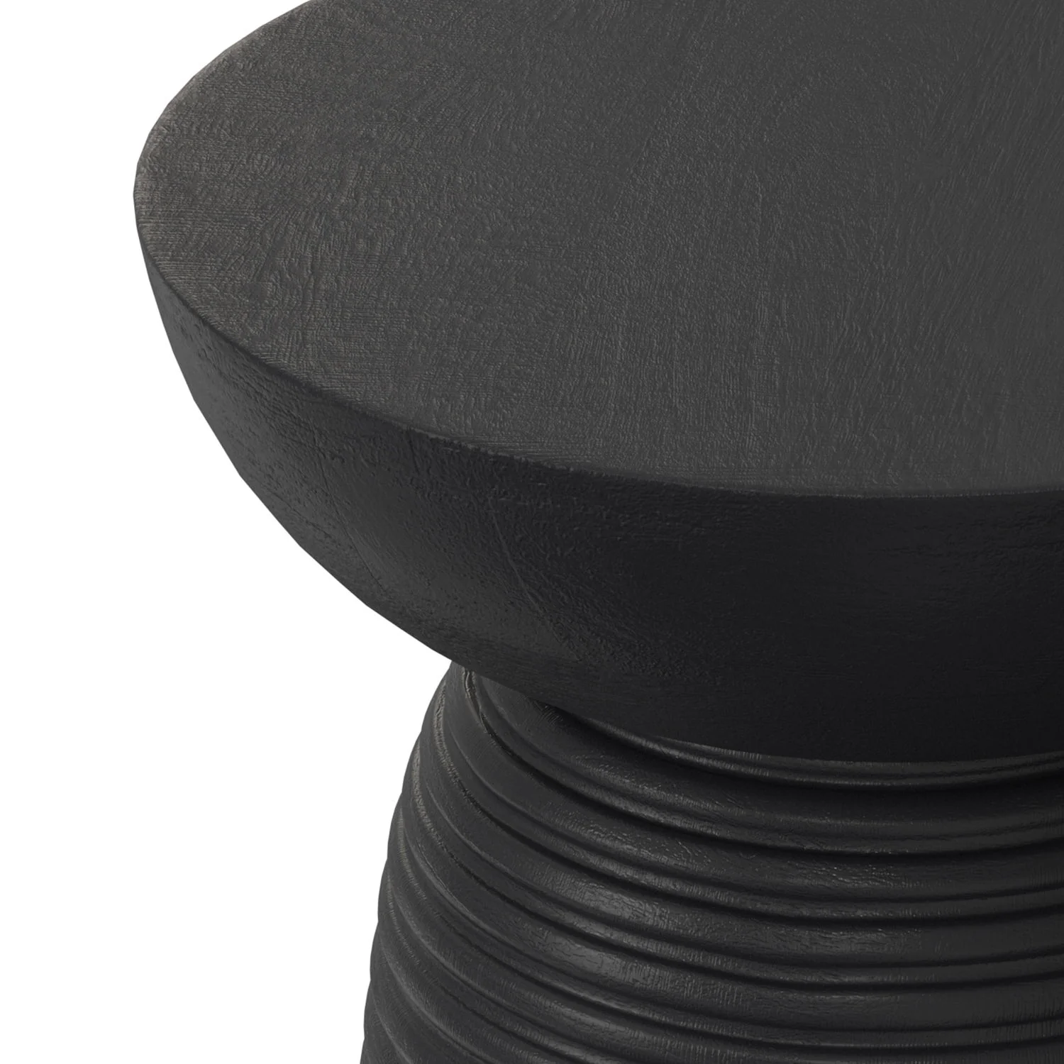 Boyd - Ribbed Accent Table - Black - Image 8