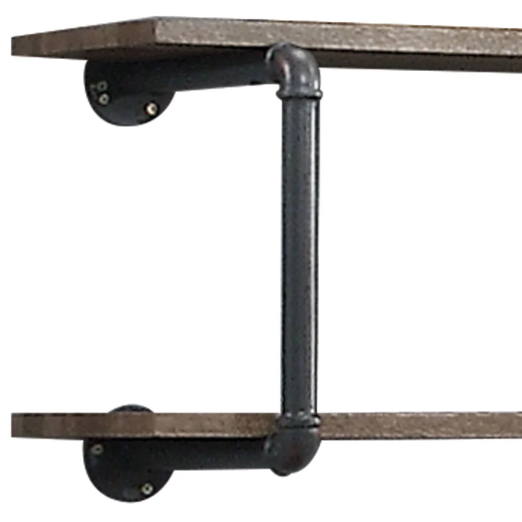 Brantley - Antique Wall Rack - Oak - Image 5