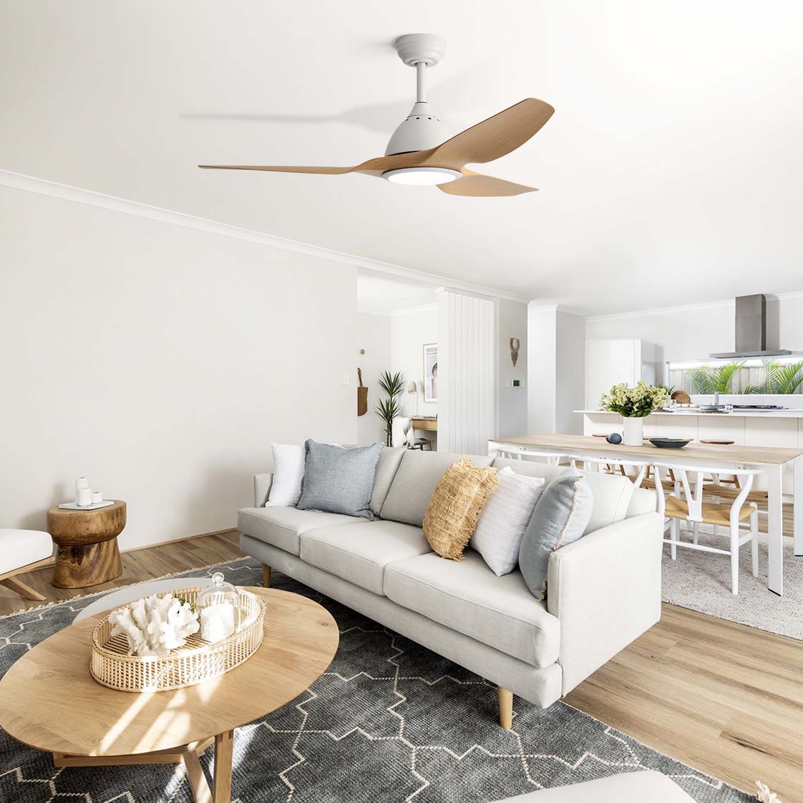 Bredoom Ceiling Fan With Remote Control And LED Light, Blades, Reversible DC Motor For Indoor / Outdoor Use - Image 10