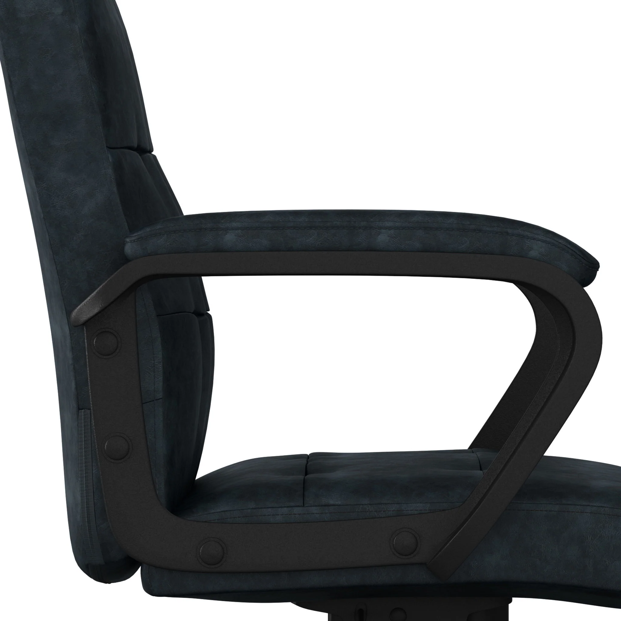Brewer - Swivel Office Chair - Distressed Blue - Image 4