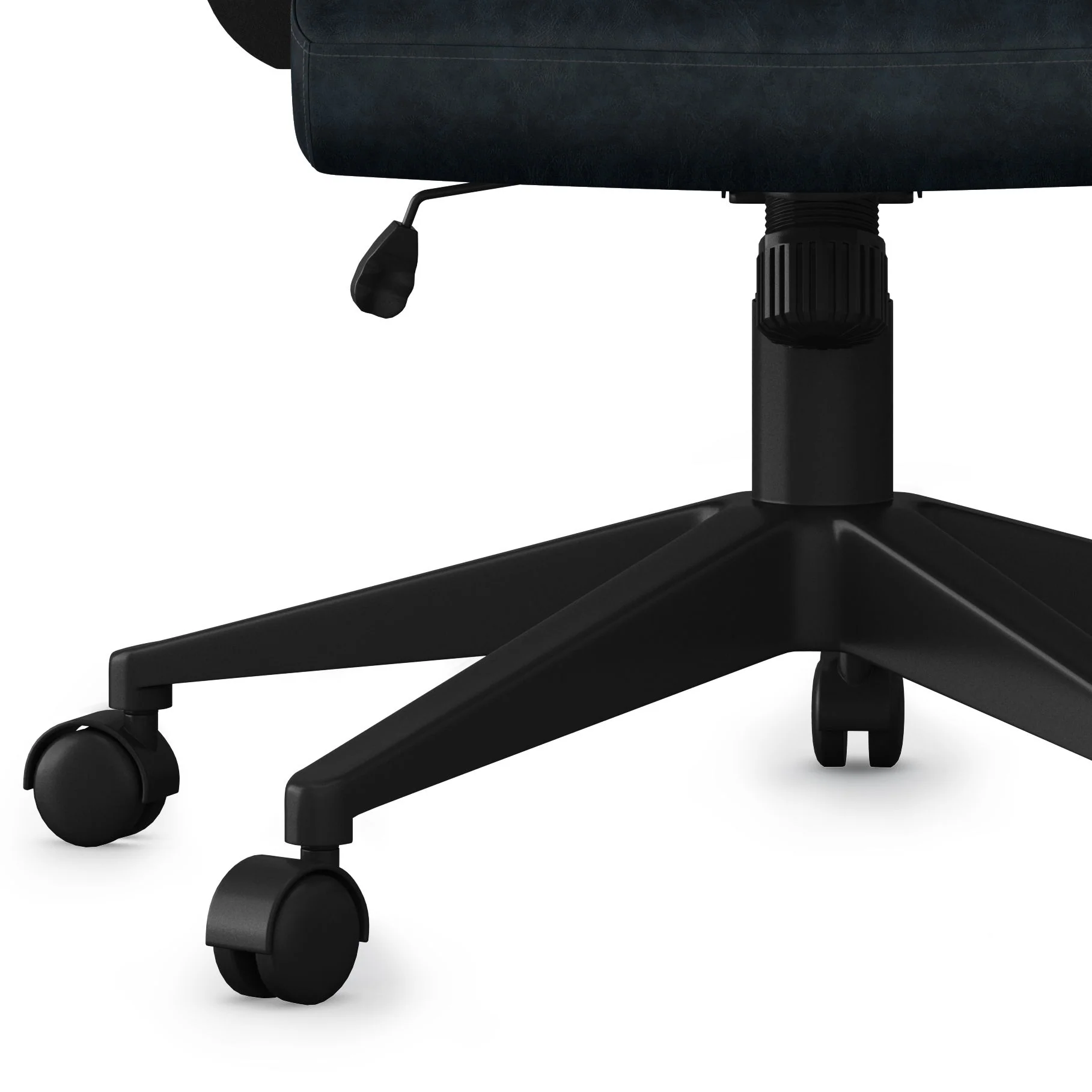 Brewer - Swivel Office Chair - Distressed Blue - Image 5