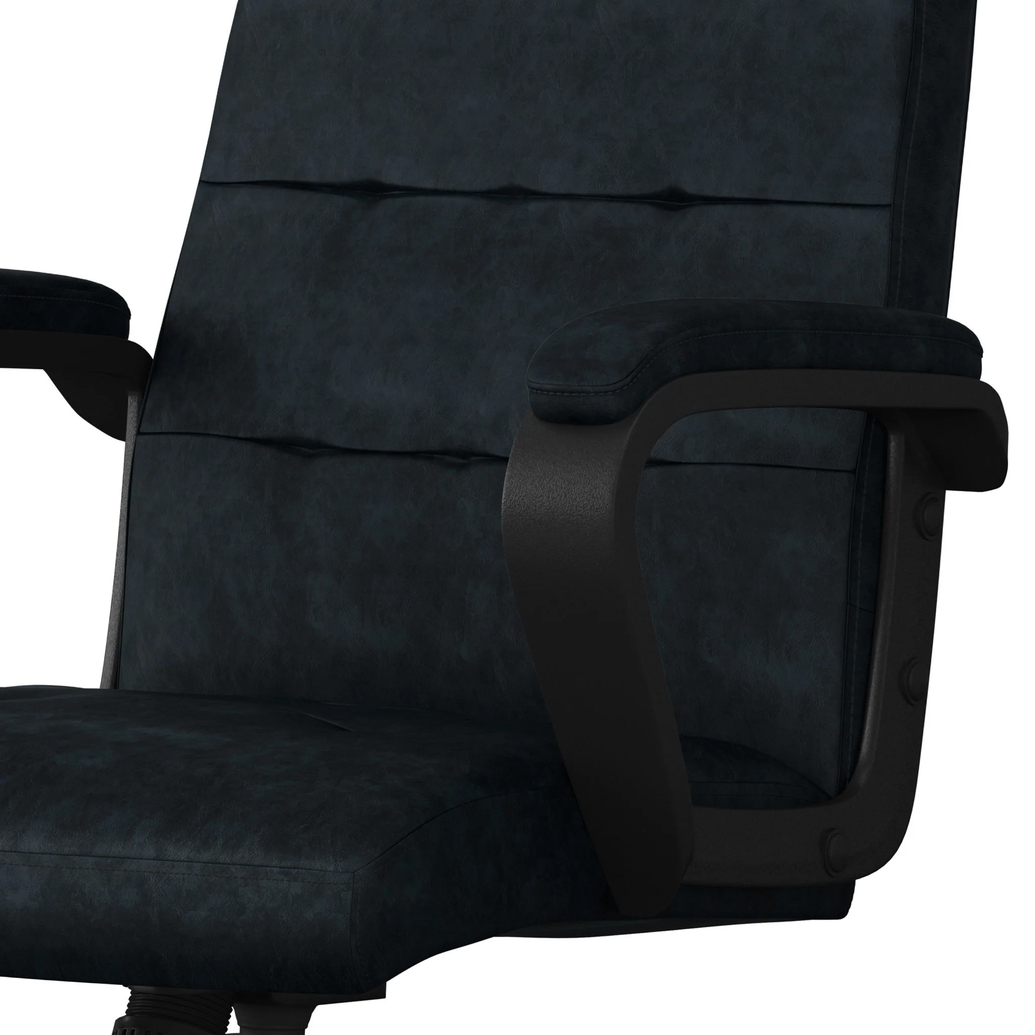 Brewer - Swivel Office Chair - Distressed Blue - Image 8