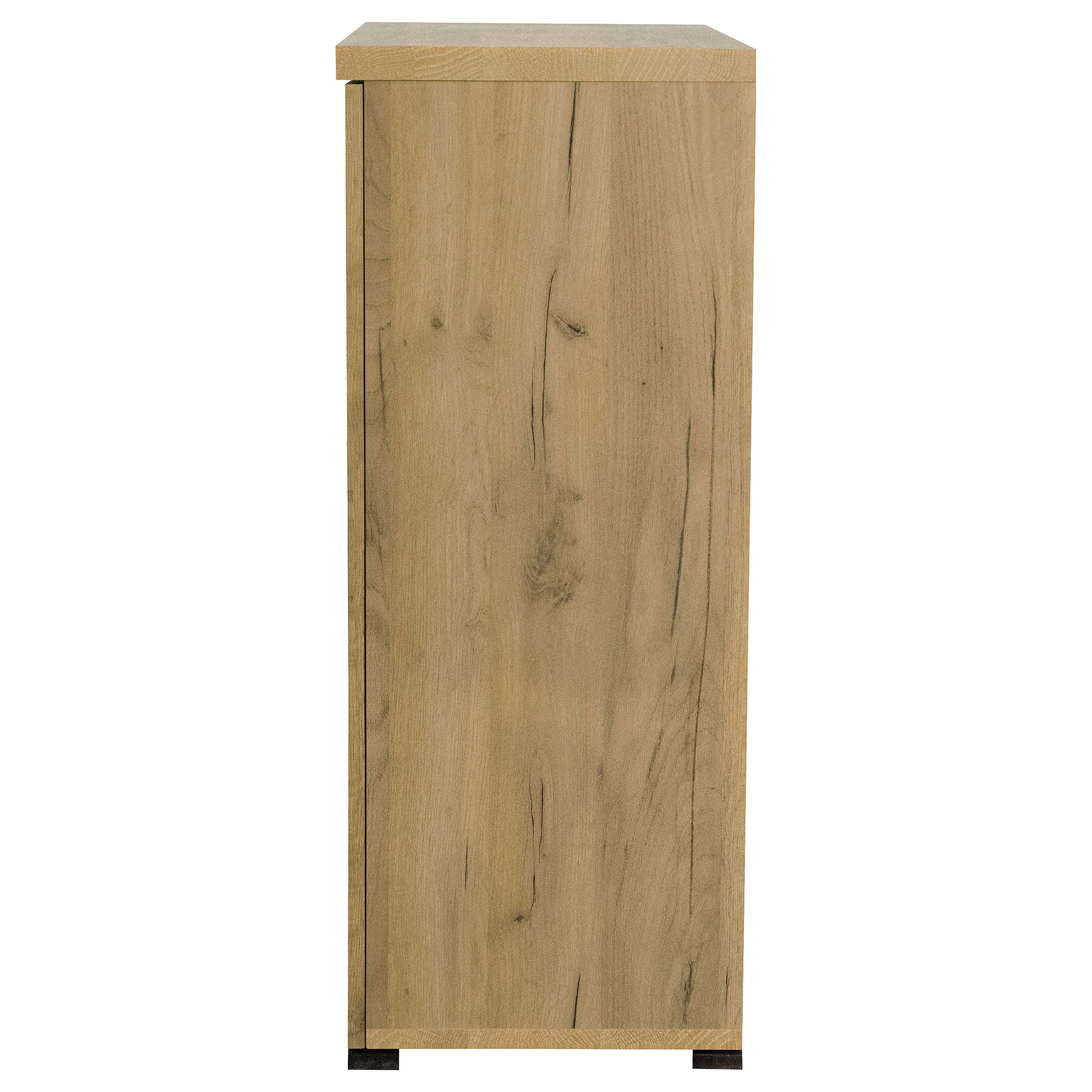 Bristol 6-Shelf Shoe Cabinet in Golden Oak Engineered Wood - Image 7